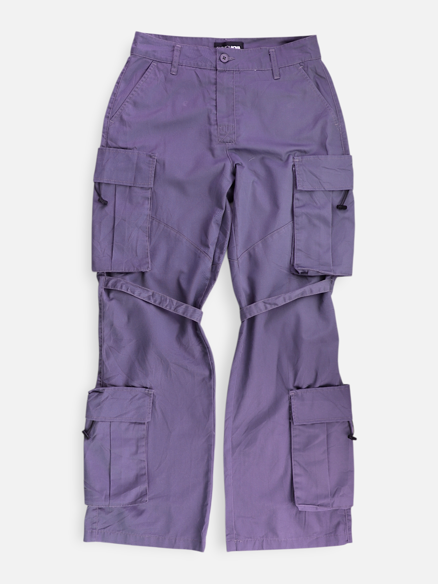 Fashionnova Pantalon Regular Fit Cargo - Mujer - Medium