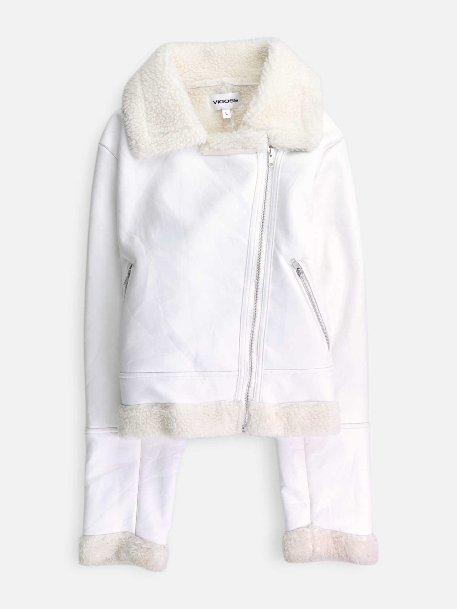 Chaqueta Aviator Cuero - Mujer - Large