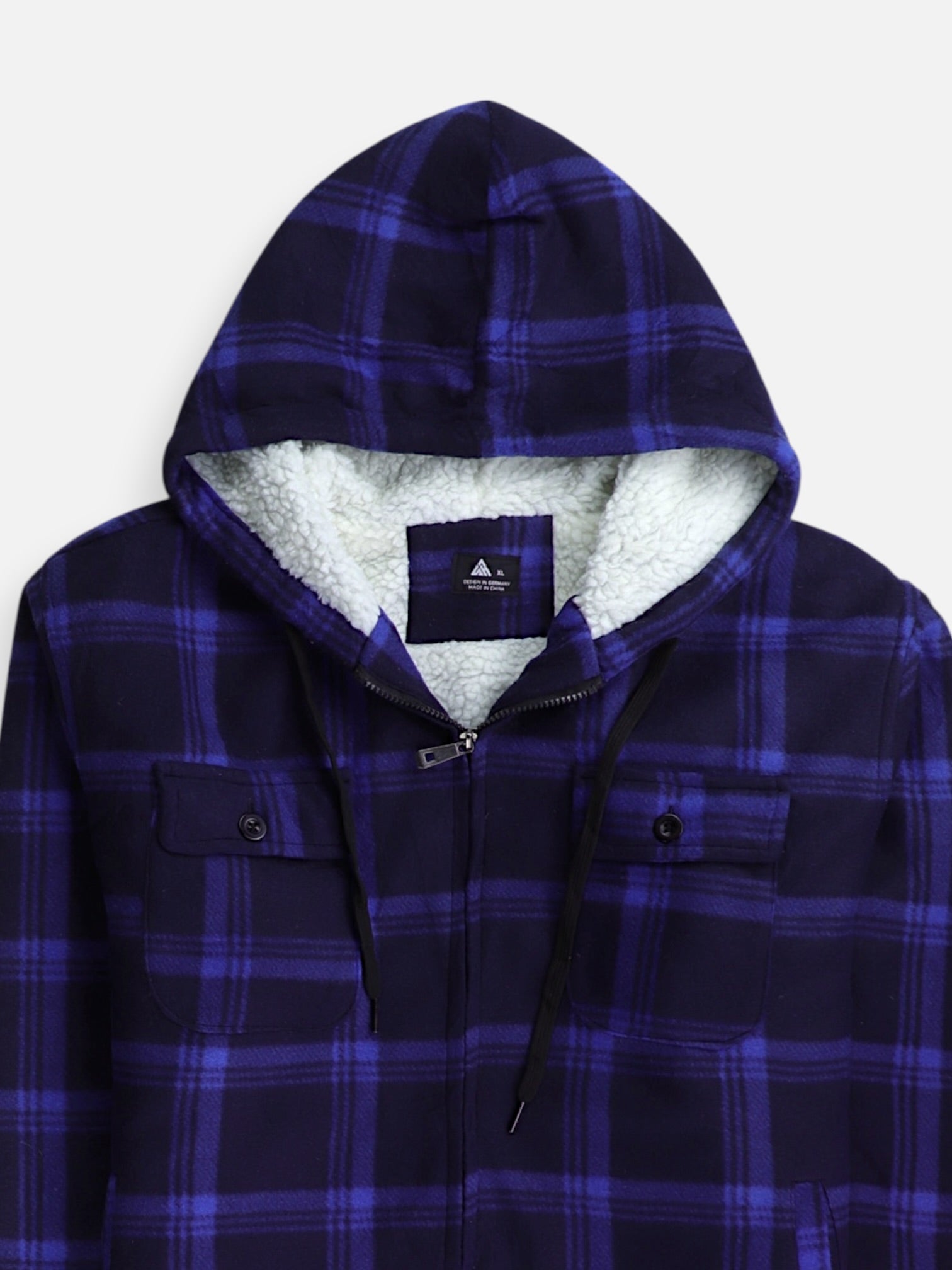 Chaqueta Sobrecamisa Color Block - Hombre - XL