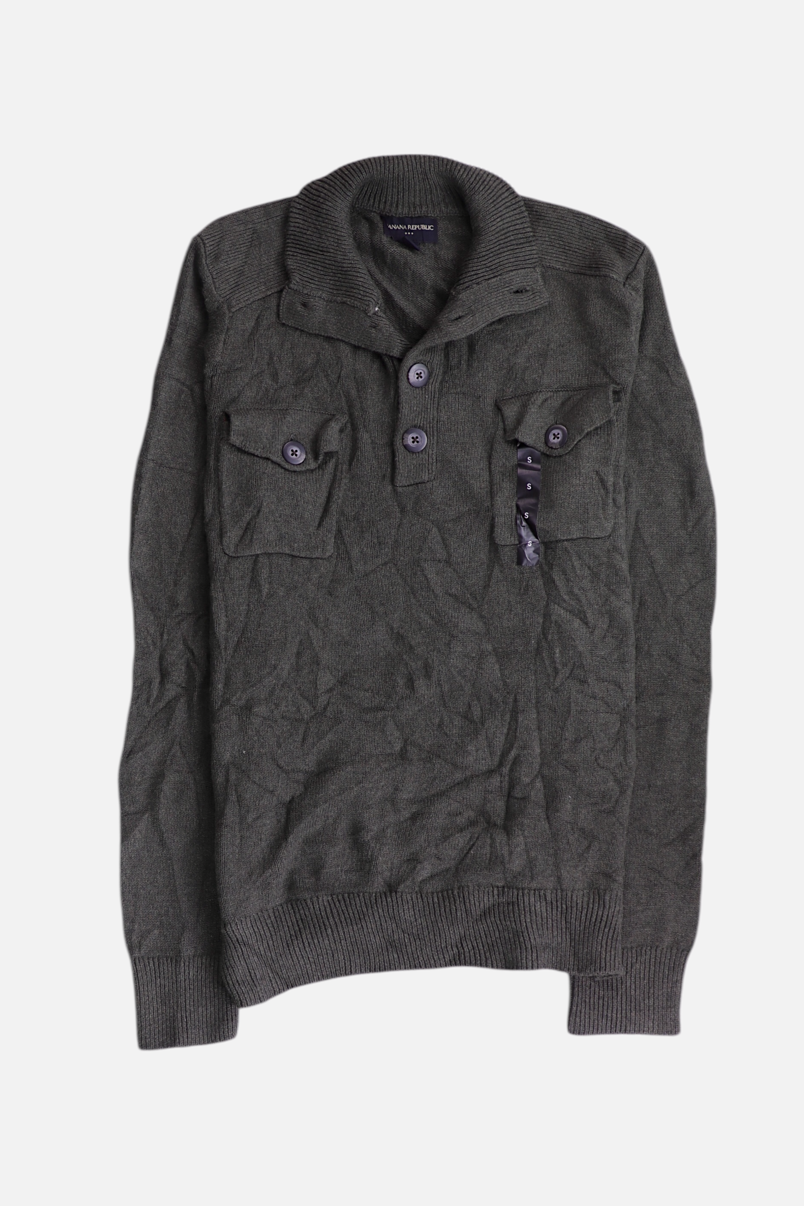 Banana Republic Sueter Fleece Casual - Hombre - Small