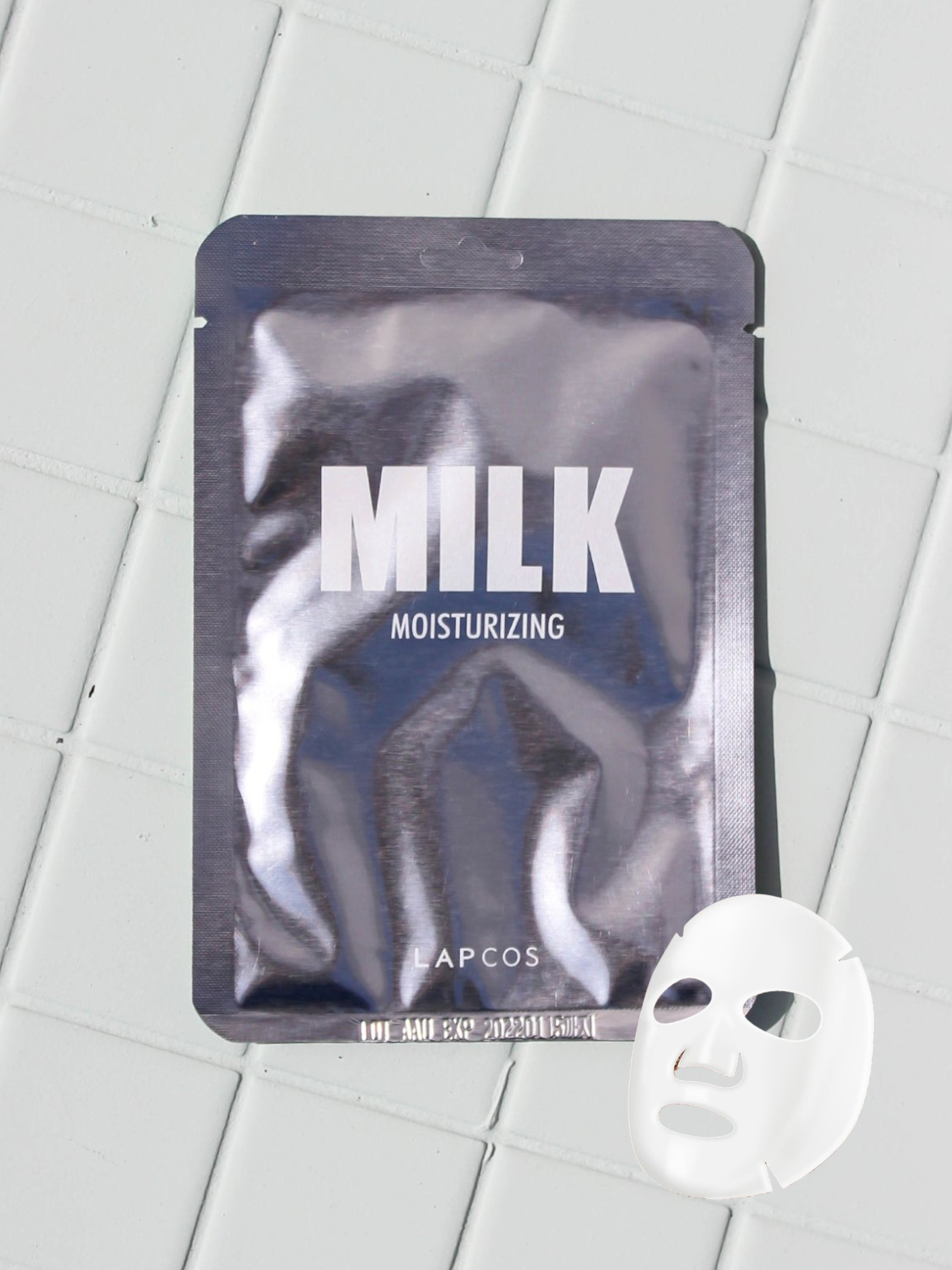 LAPCOS Facial Mask Milk Moisturizing Facial 30 ml - Milk Protein, Ceramides + Violet Flower