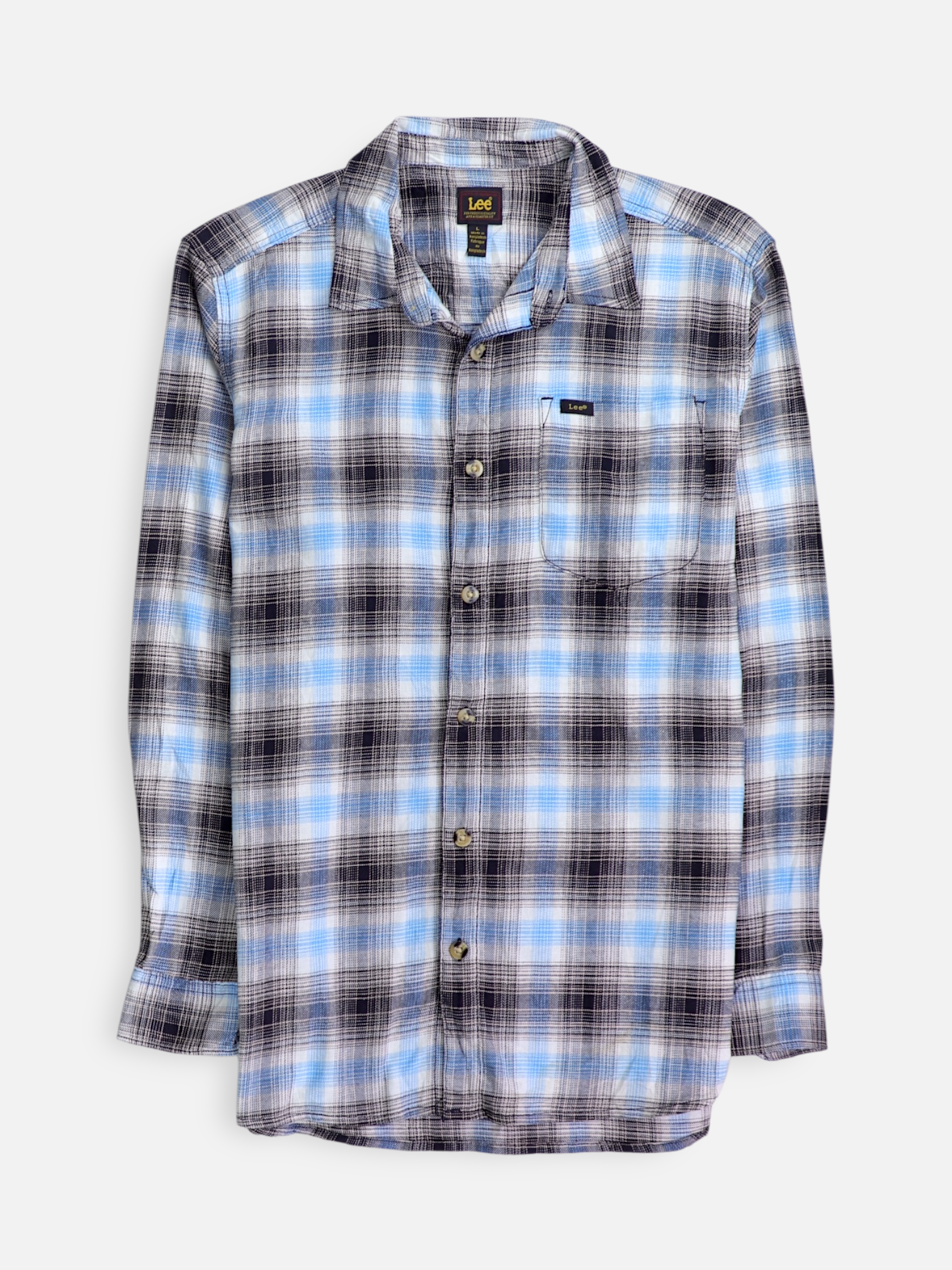 LEE Camisa Casual - Hombre - Large