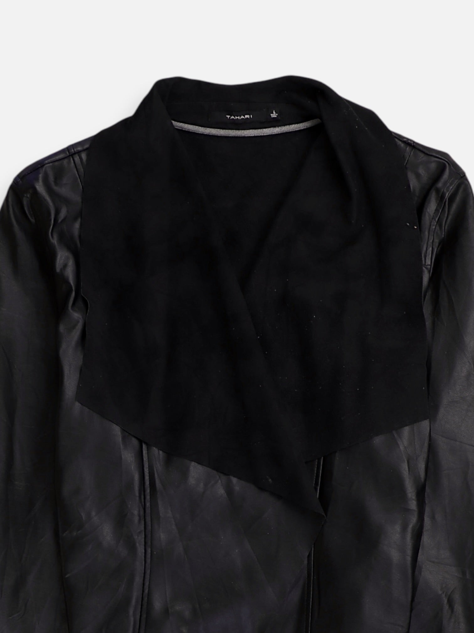 TAHARI Chaqueta Casual Cuero - Mujer - Large