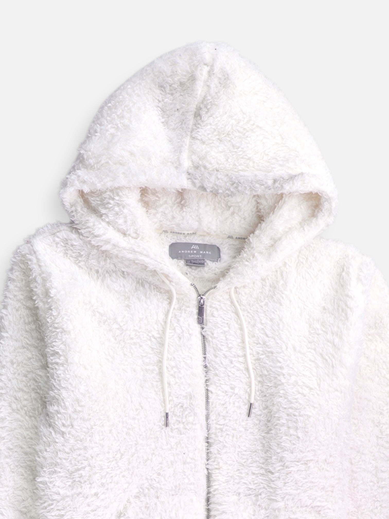 ANDREW MARC Sudadera Hoodie Teddy - Hombre - XL