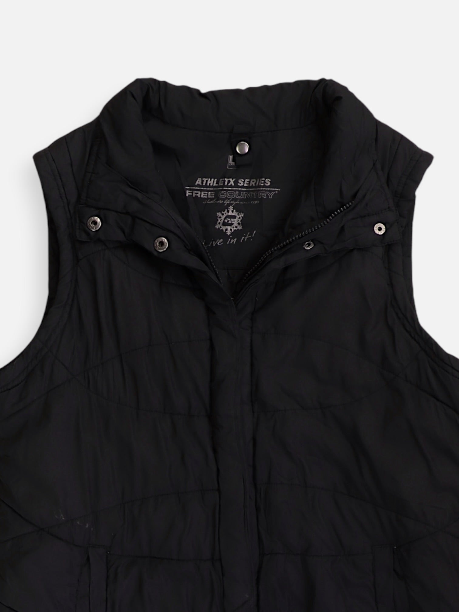 FREE COUNTY Chaleco Impermeable - Mujer - Large