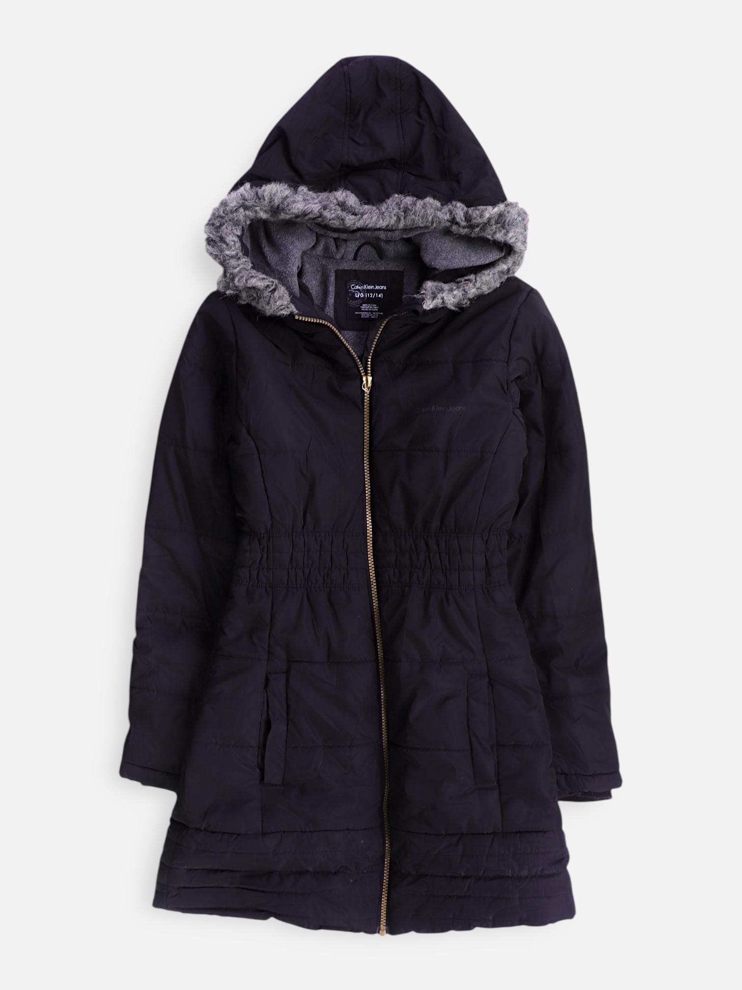 Calvin Klein Abrigo Casual Puffer - Niña - Large - 12-14Y (Años)