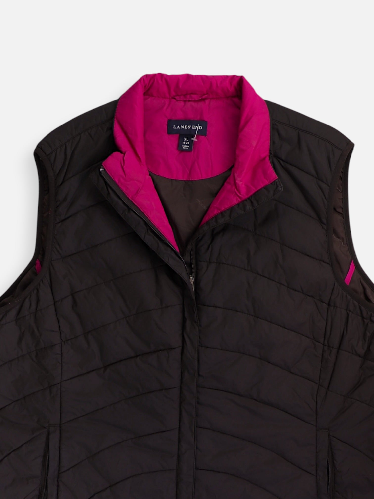 LANDS END Chaleco Puffer - Mujer - XL