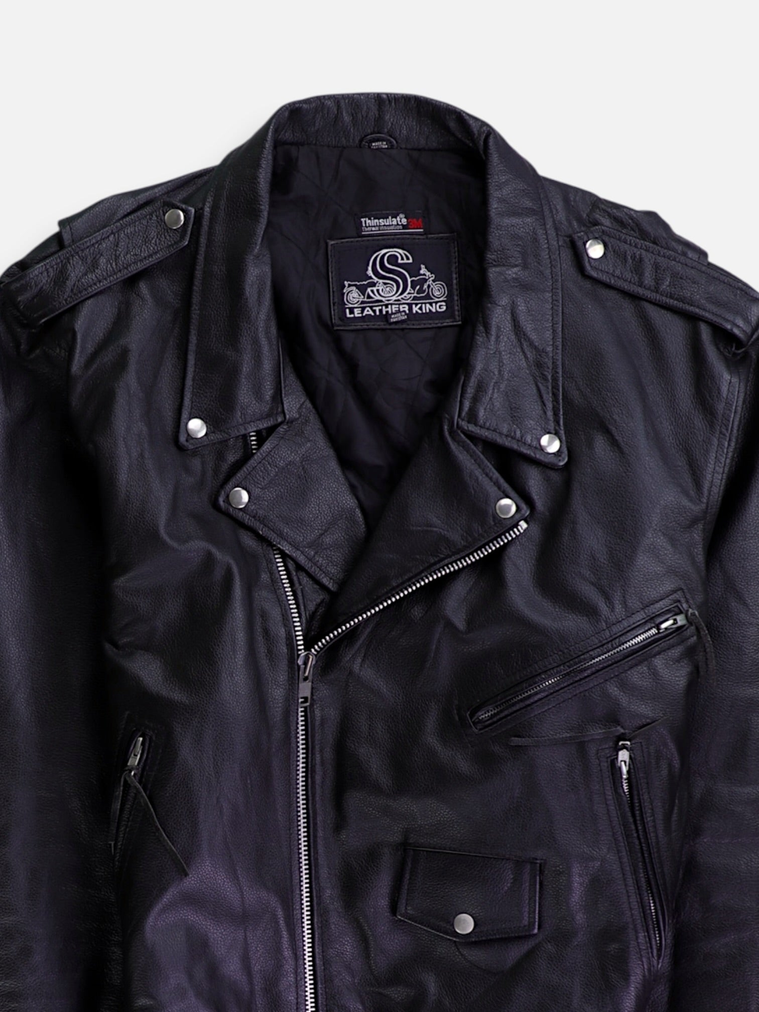 Chaqueta Motera Cuero - Hombre - 54