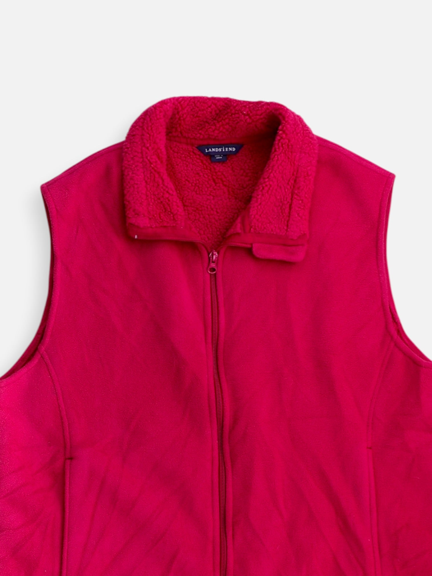 LANDS END Chaleco Casual - Mujer - Large