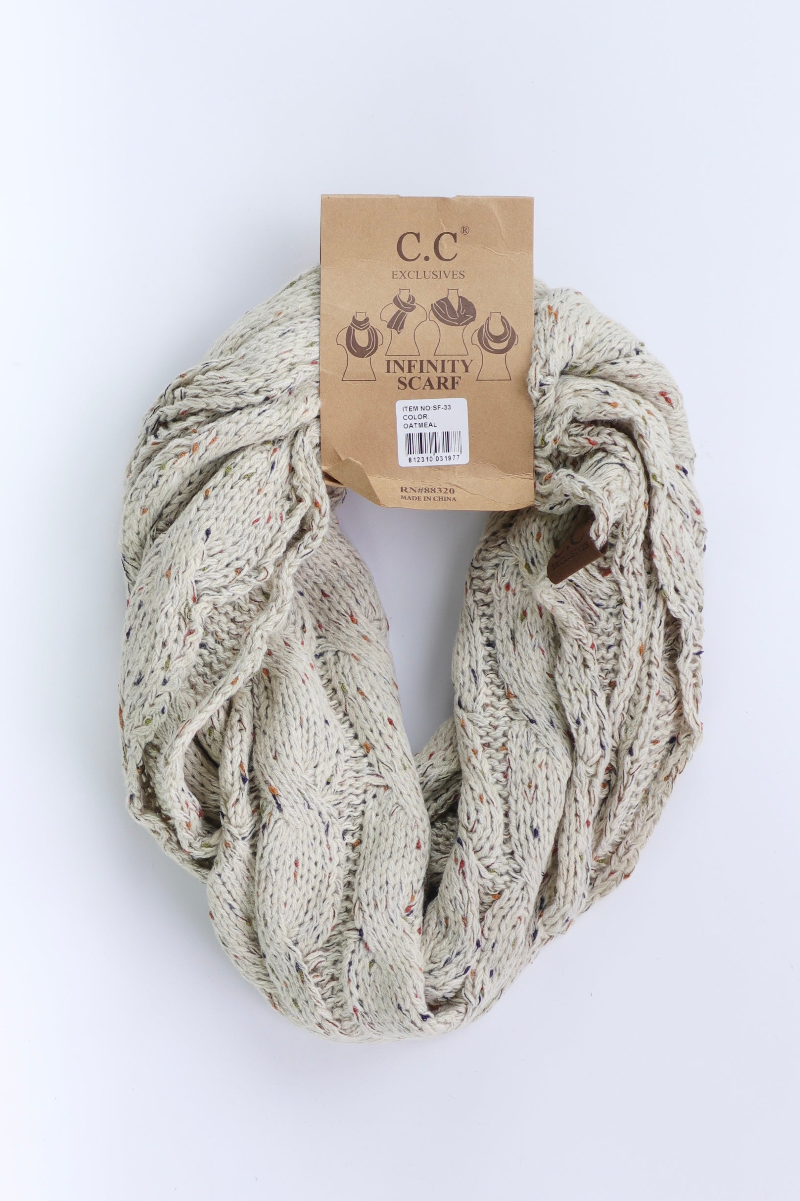 C.C Bufanda Knit - Mujer - Talla Única (One Size)