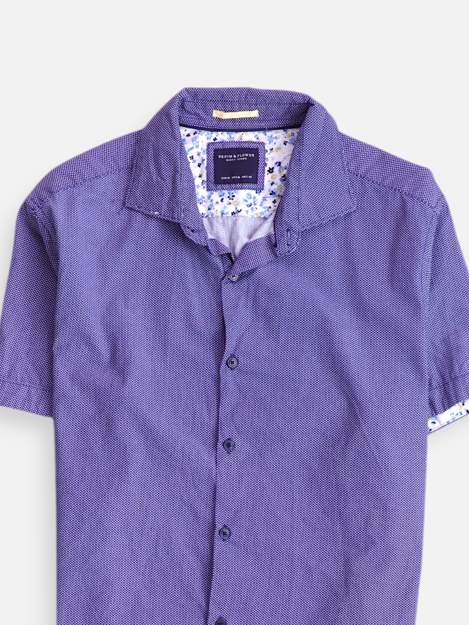 DENIM & FLOWER Camisa Casual - Hombre - Medium