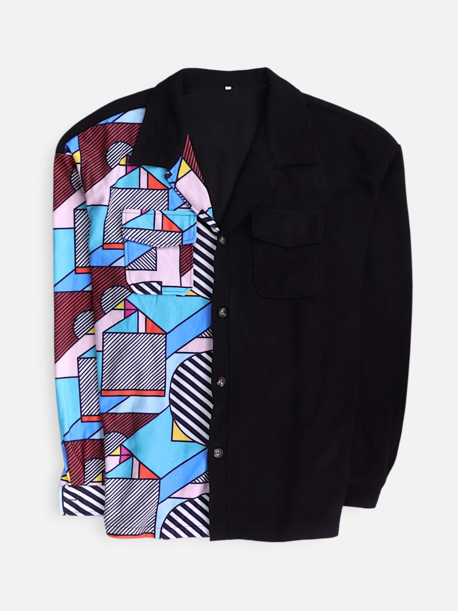Chaqueta Sobrecamisa Color Block - Hombre - 2XL