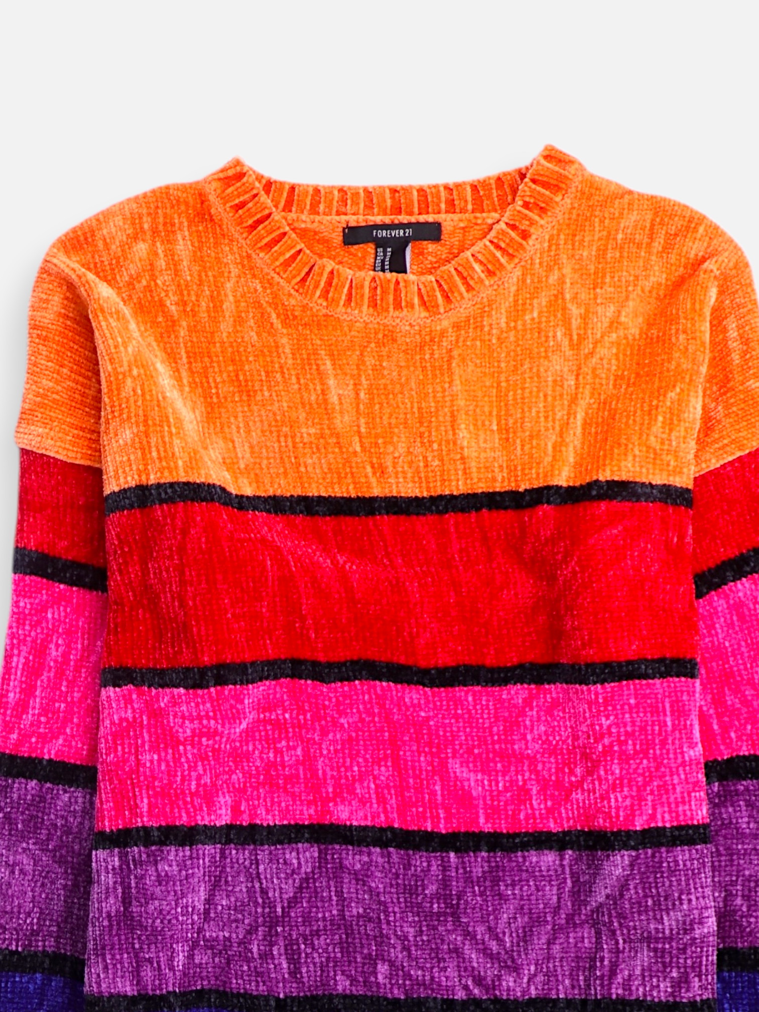 Forever 21 Sueter Knit Color Block - Mujer - Medium