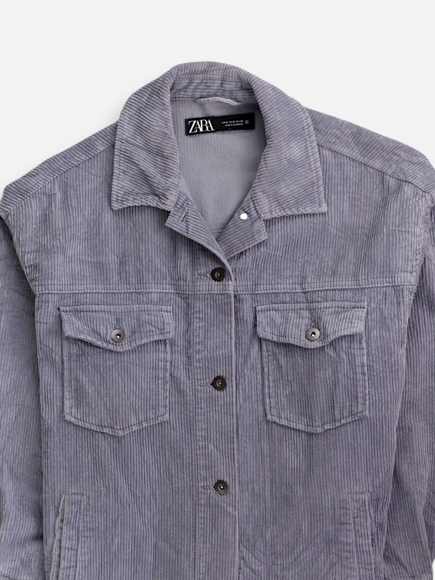 ZARA Chaqueta Sobrecamisa Corduroy - Mujer - Medium