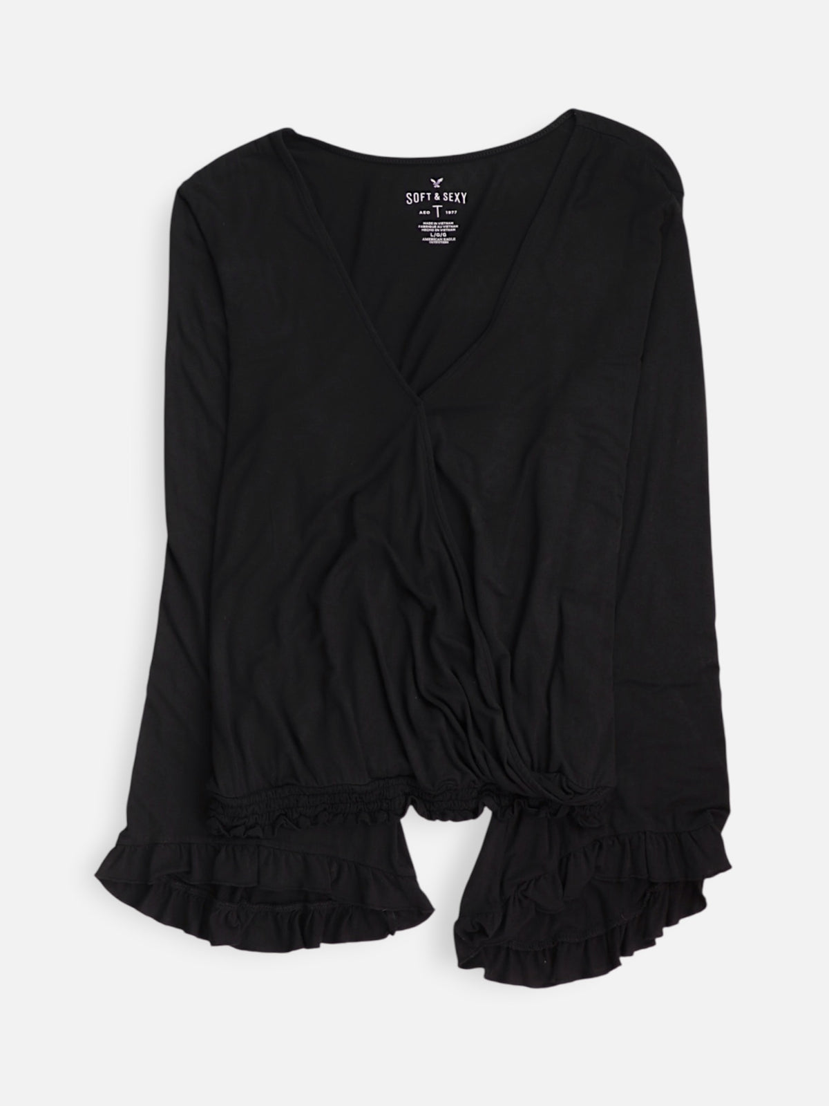 Aeropostale Blusa Casual - Mujer - Large