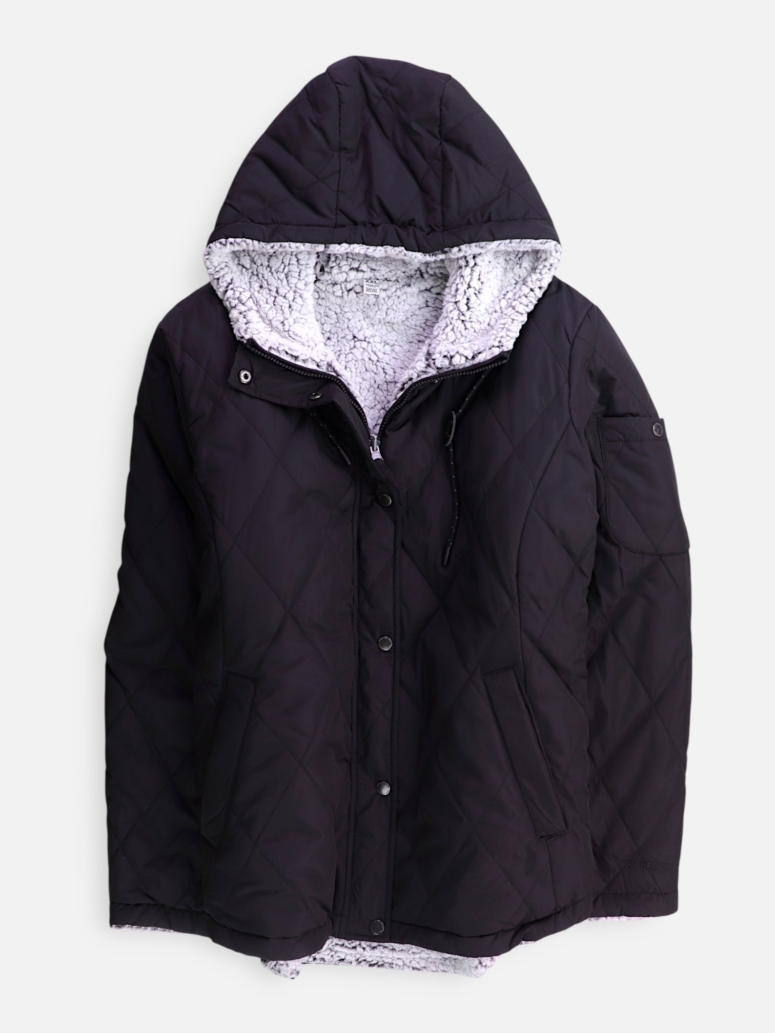 FREE COUNTY Chaqueta Puffer Reversible - Mujer - 2XL