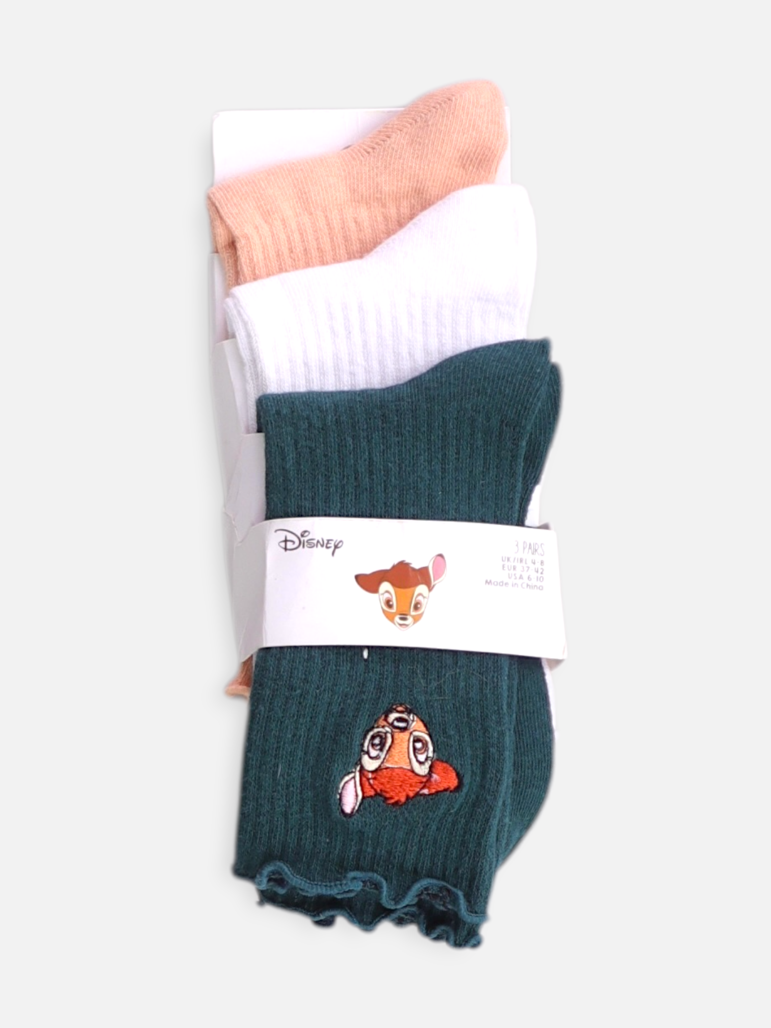 Disney Calcetines 3 Pares - Mujer - Talla Única (One Size)