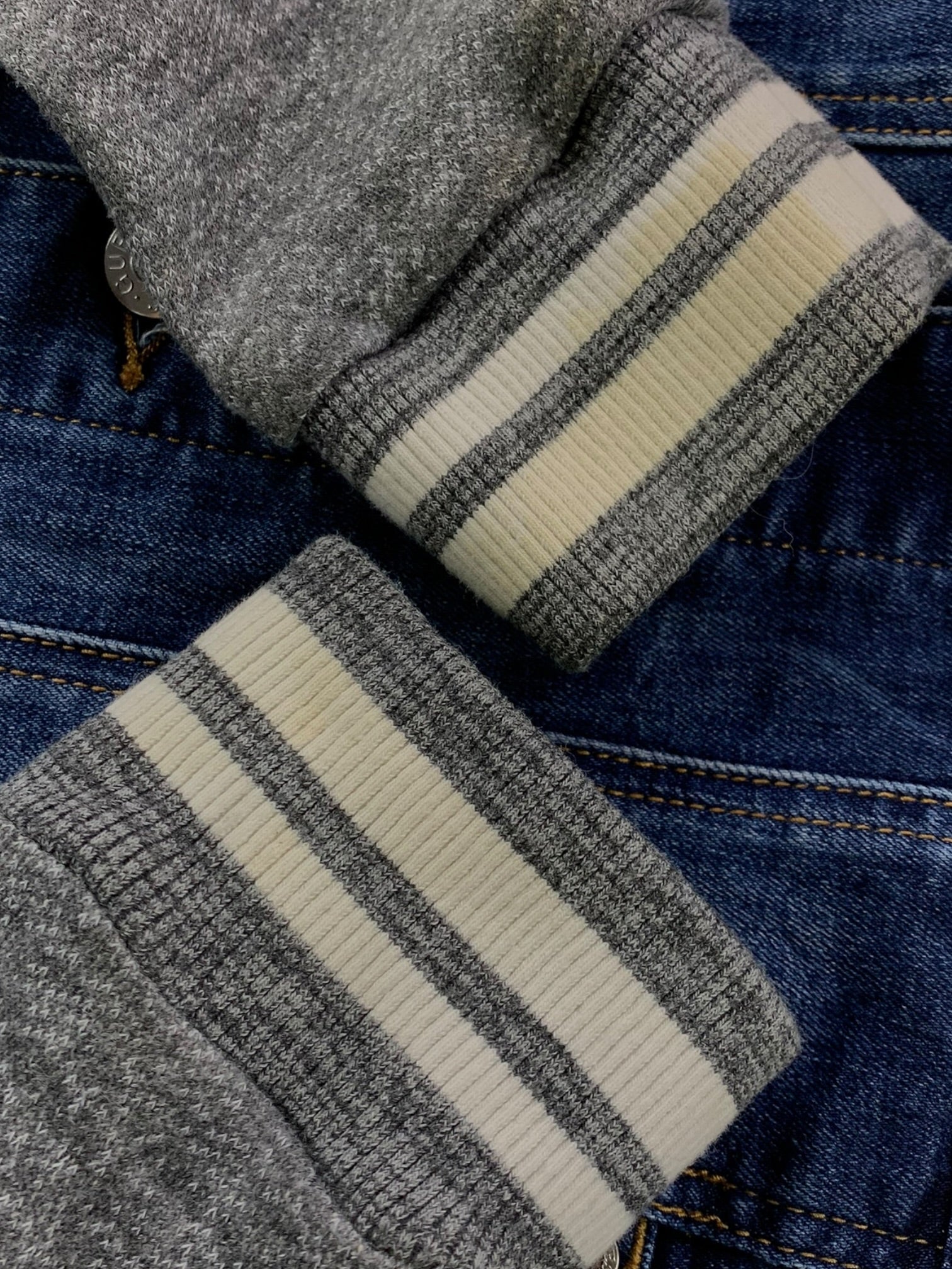 Guess Chaqueta Denim Color Block - Mujer - Small