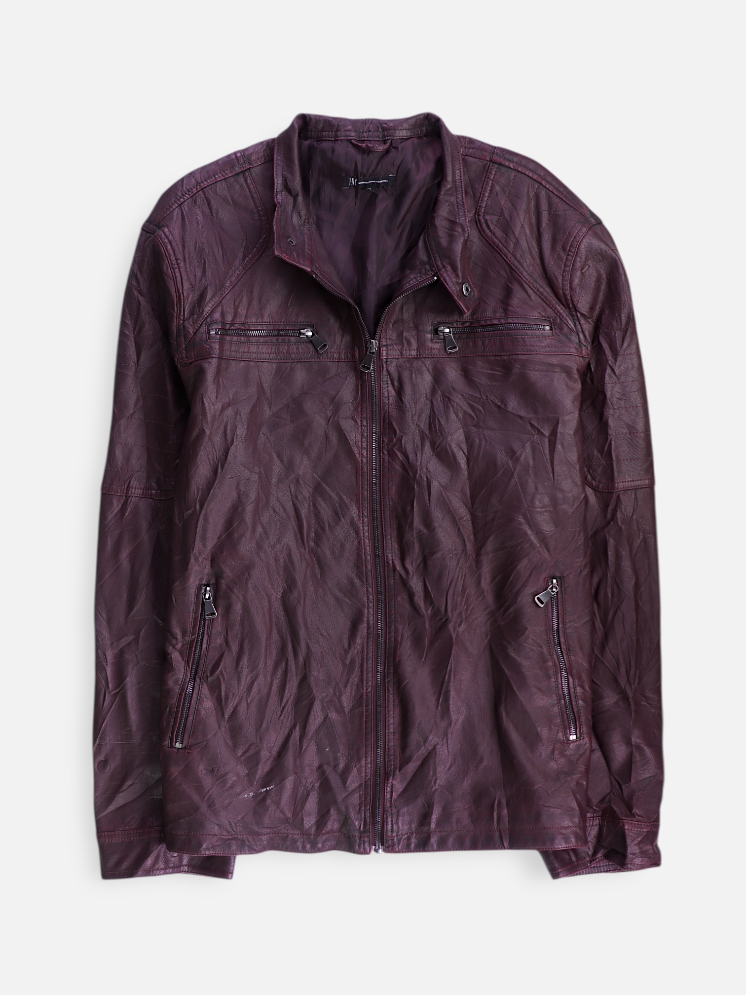 I.N.C Chaqueta Casual Cuero - Hombre - 2XL