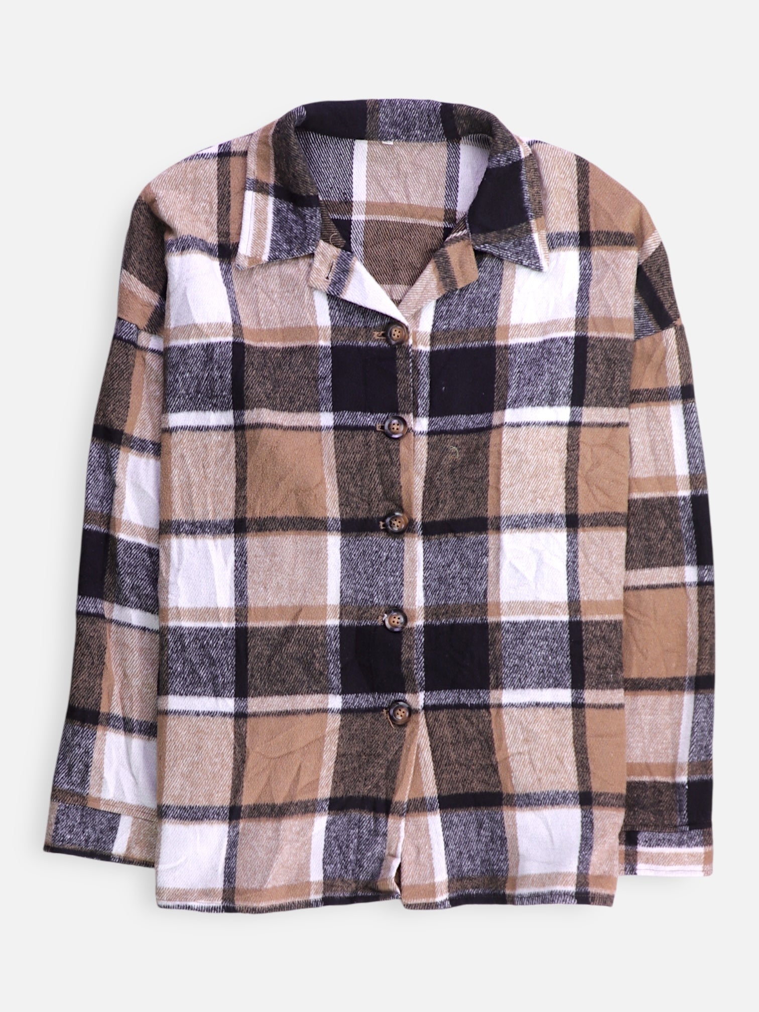 Chaqueta Sobrecamisa Color Block - Mujer - 2XL
