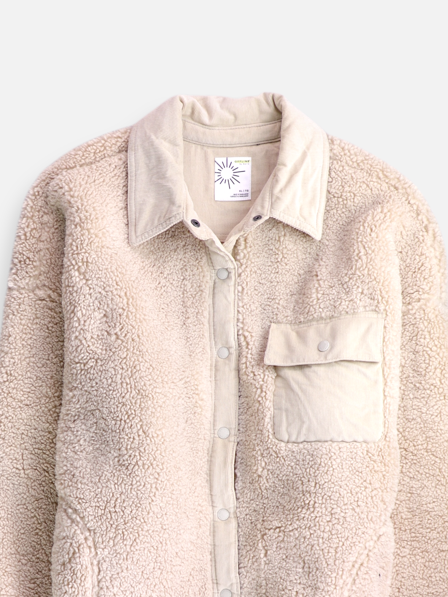 Chaqueta Casual Teddy - Hombre - XL