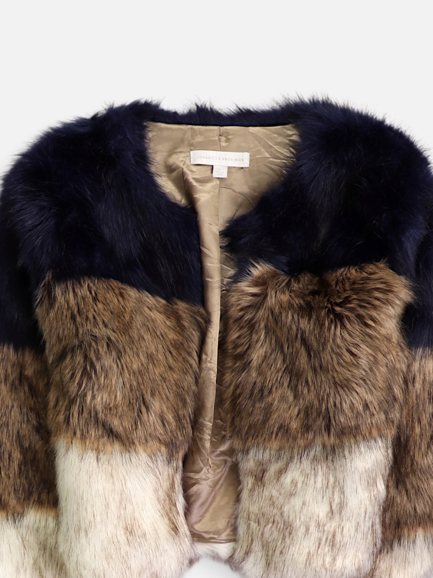 NY&C Chaqueta Casual Teddy - Mujer - Small