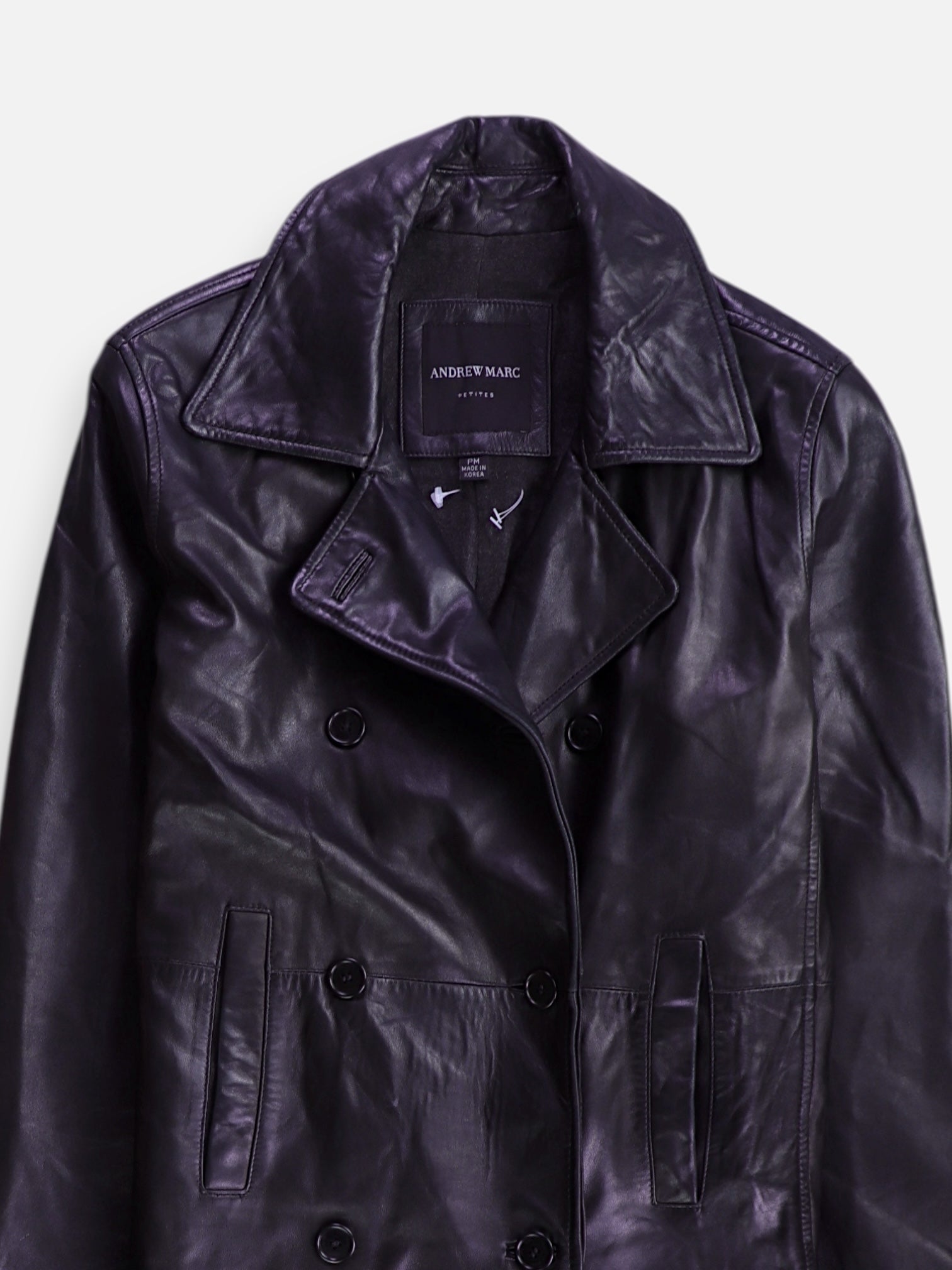 ANDREW MARC Chaqueta Casual Cuero - Mujer - Petite M