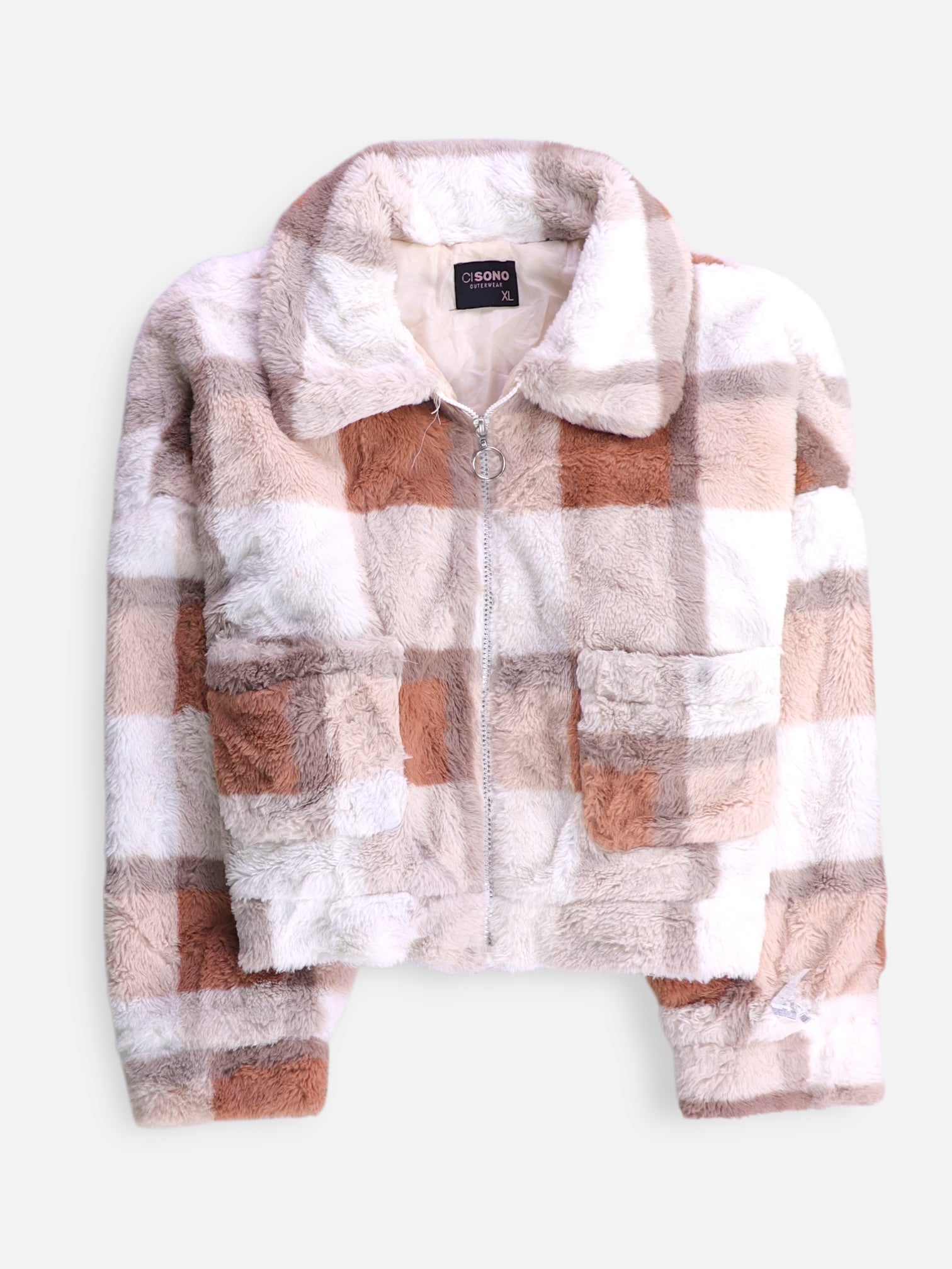 Chaqueta Casual Teddy - Mujer - XL