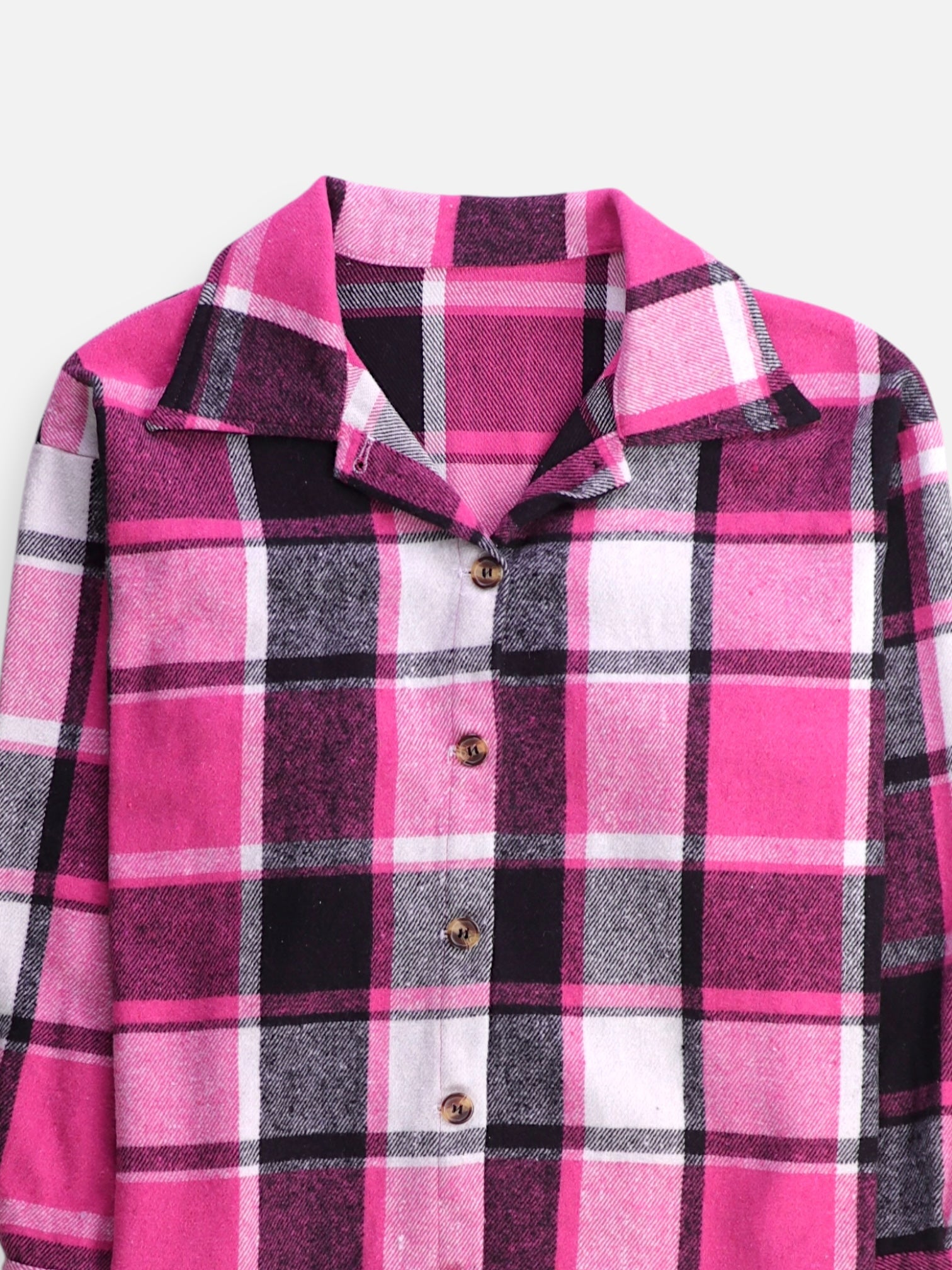 Chaqueta Sobrecamisa Color Block - Mujer - Large