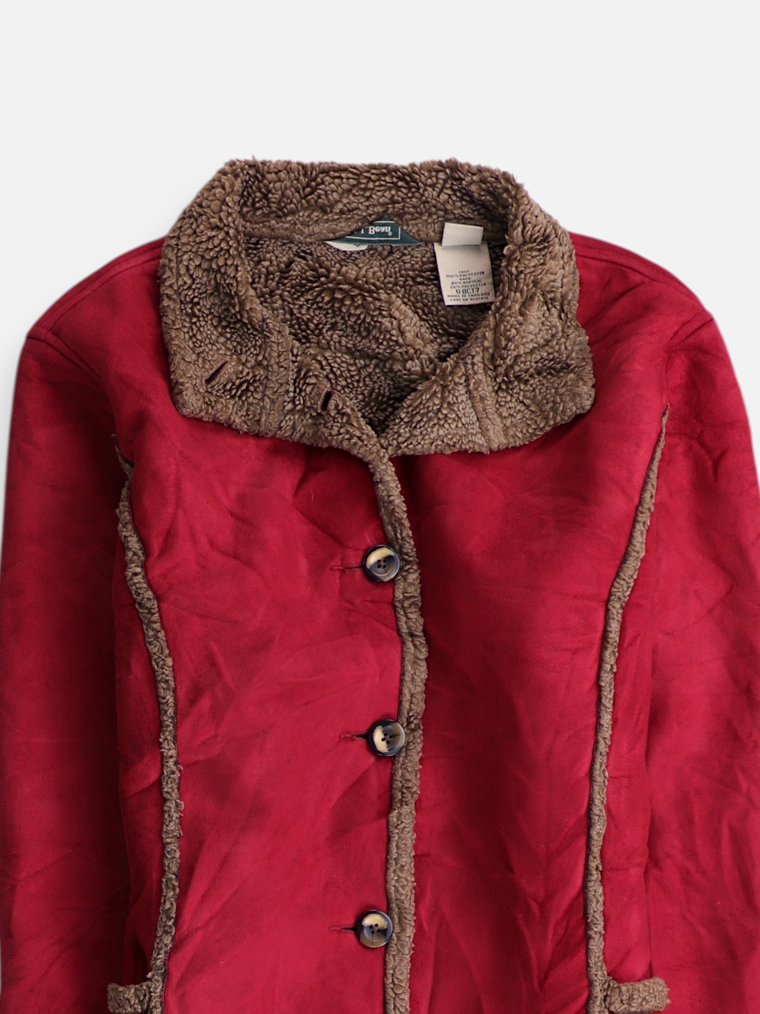 LL BEAN Chaqueta Casual Suede - Mujer - Small