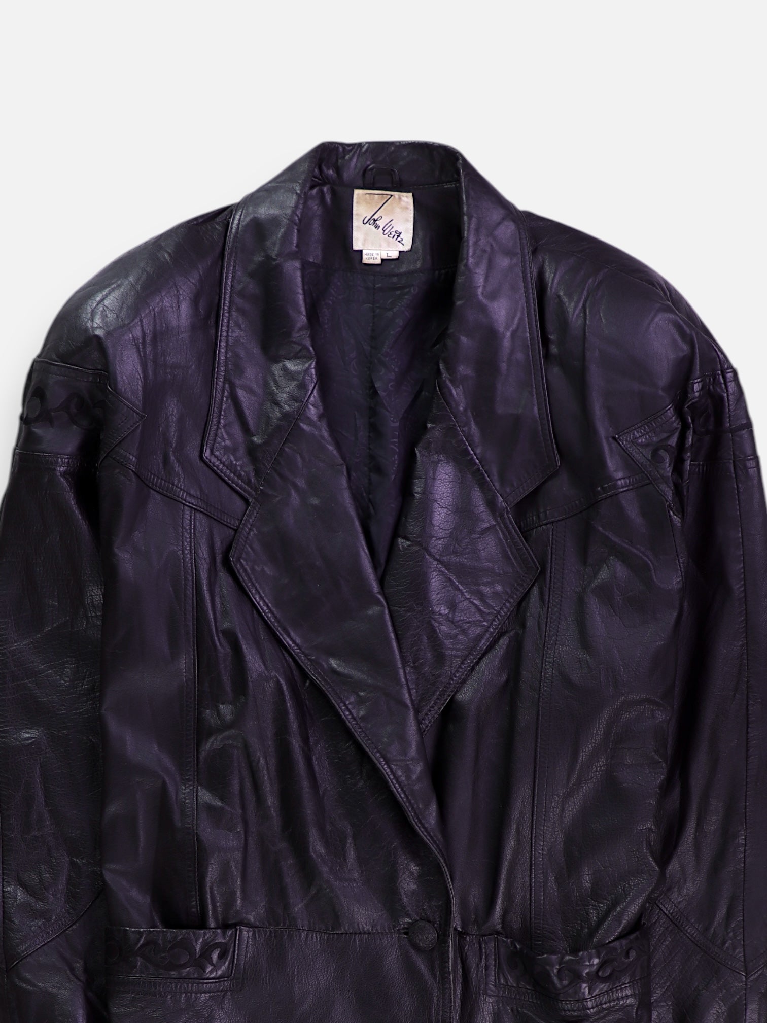 Abrigo Casual Cuero - Mujer - Large