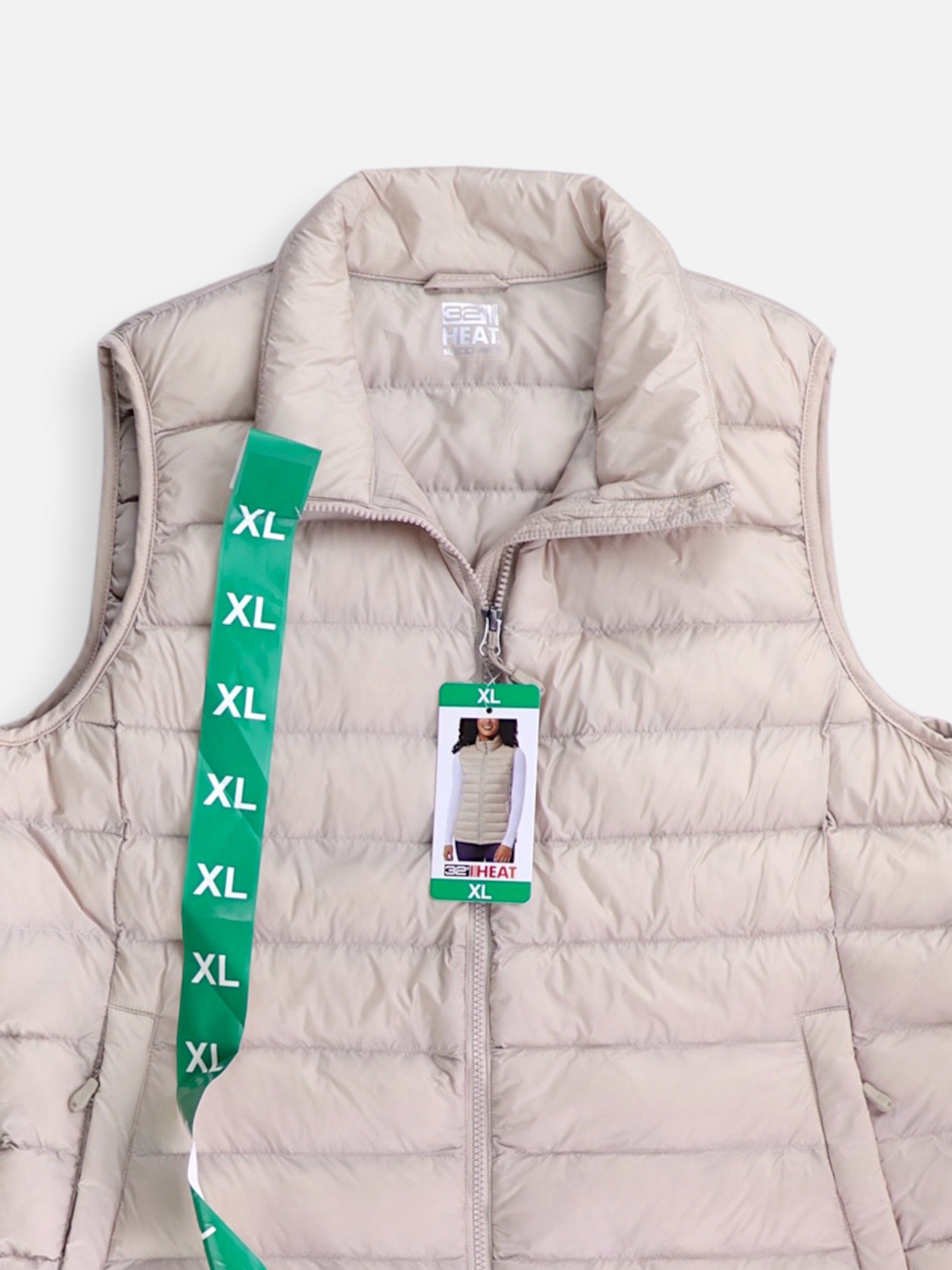 32 HEAT COOL Chaleco Puffer - Mujer - XL