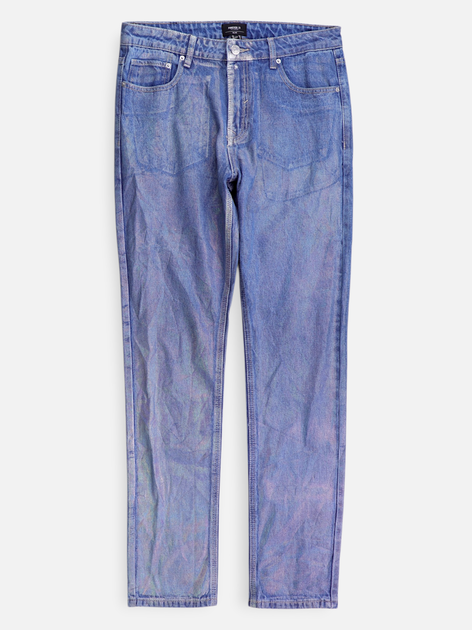 Forever 21 Jean High Rise Slim Denim - Hombre - 32'