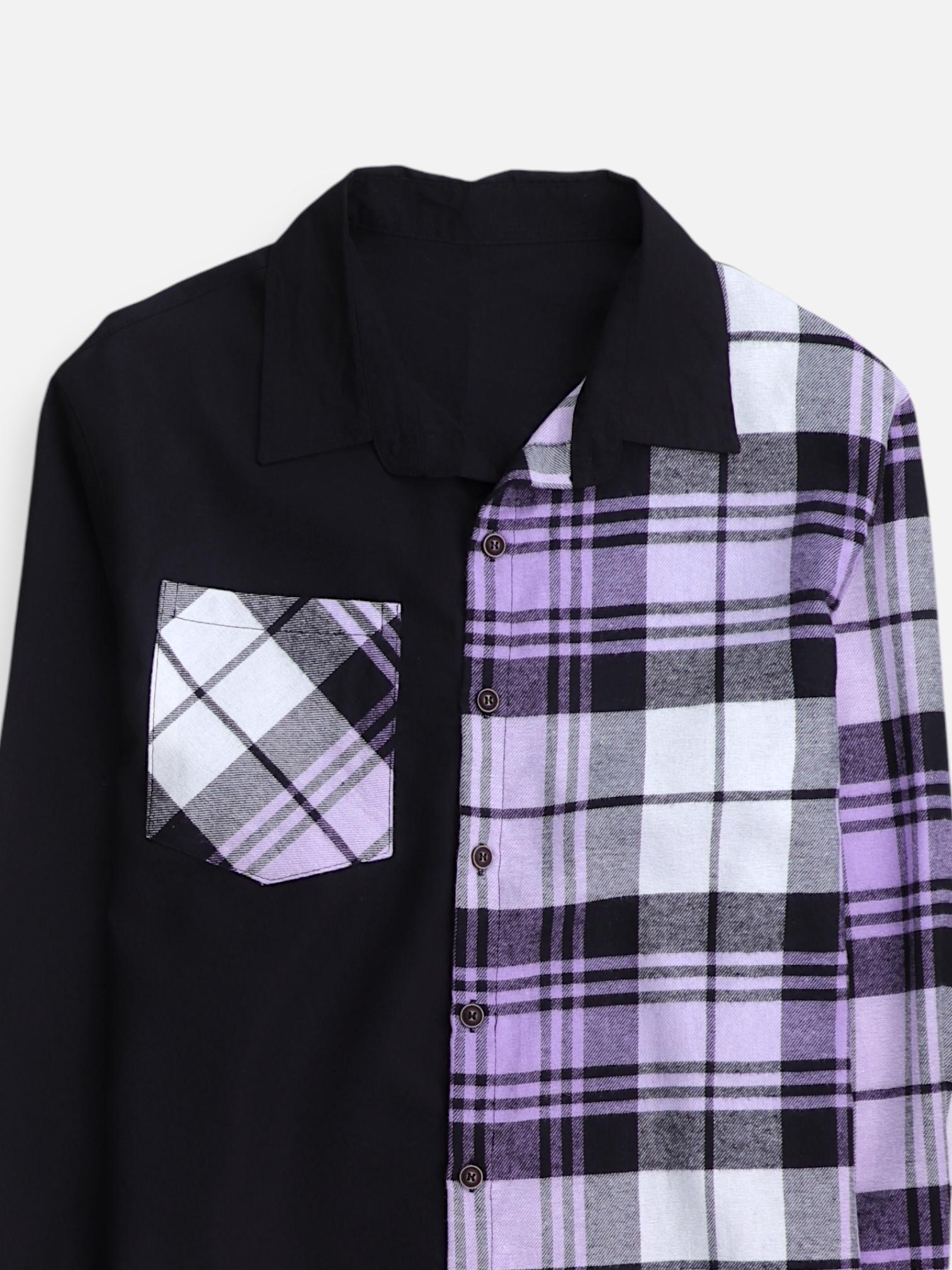 SHEIN Camisa Color Block - Hombre - Large