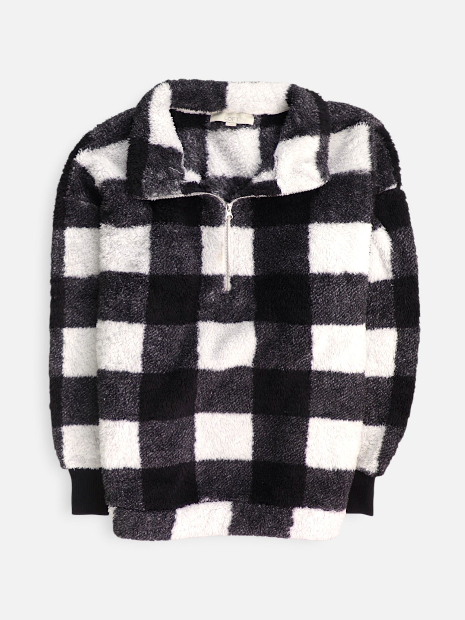 LOFT Sueter Fleece Color Block - Mujer - Large