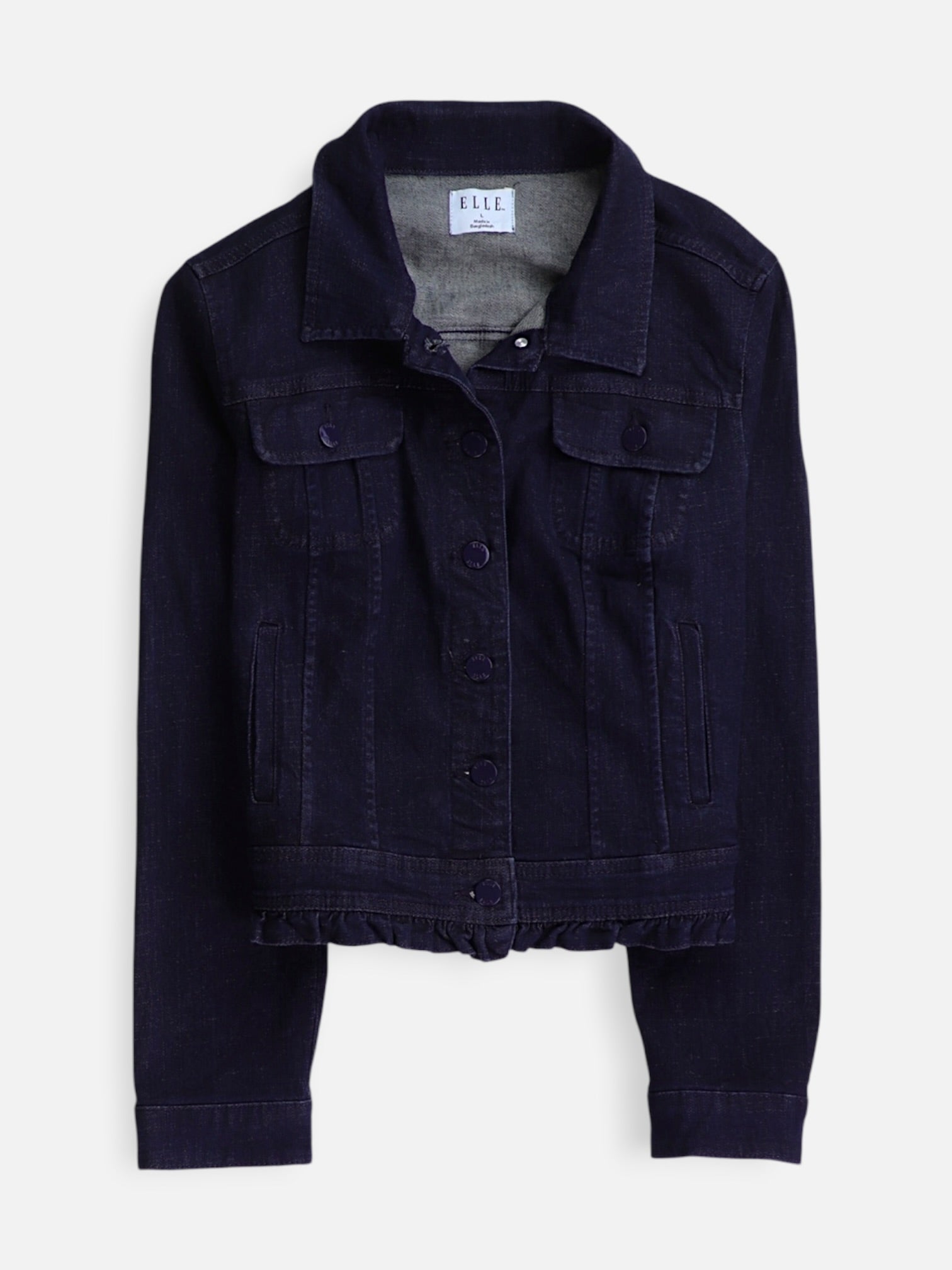 ELLE Chaqueta Denim Basic - Mujer - Large