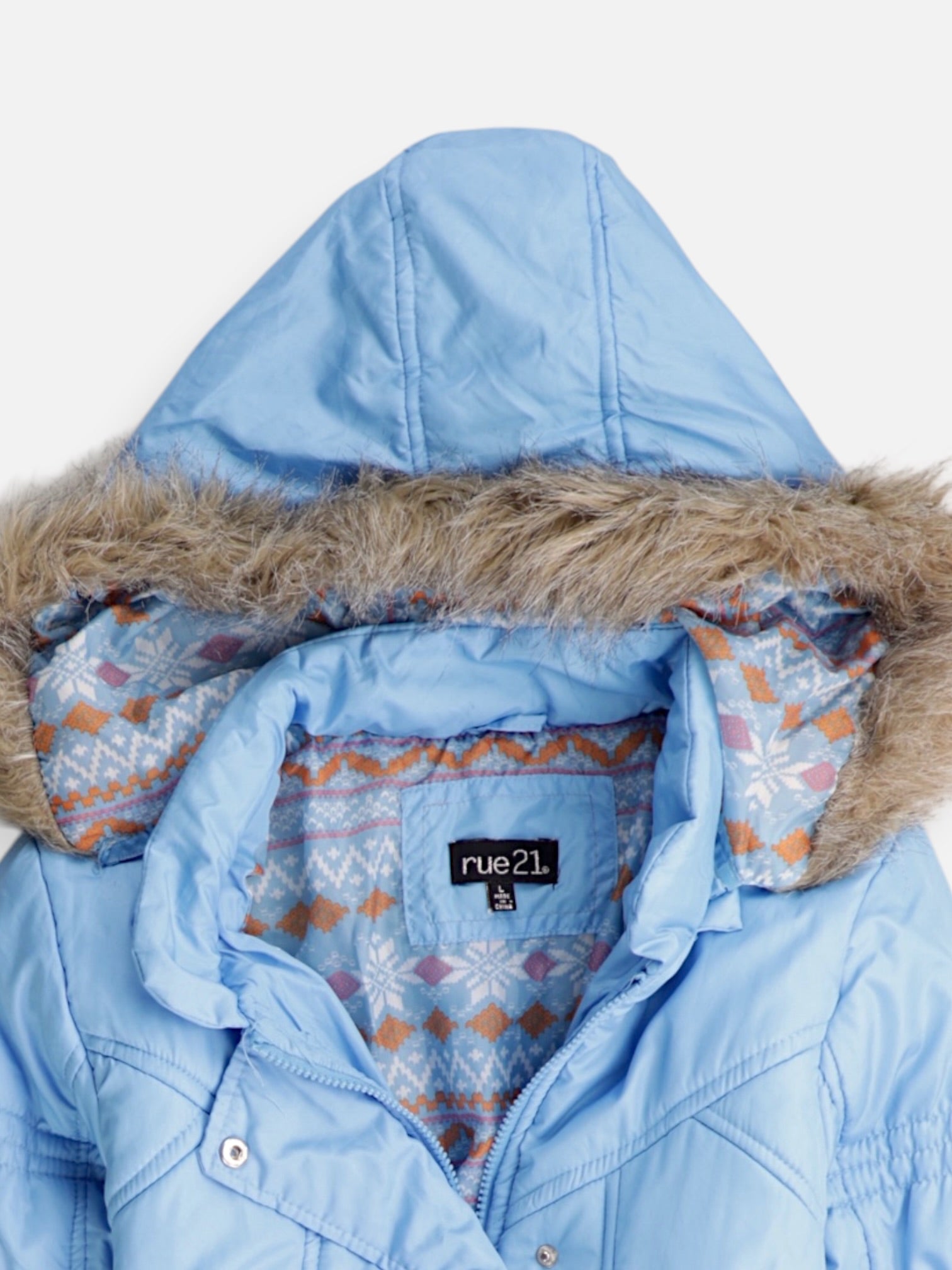 RUE21 Chaqueta Puffer Impermeable - Mujer - Large