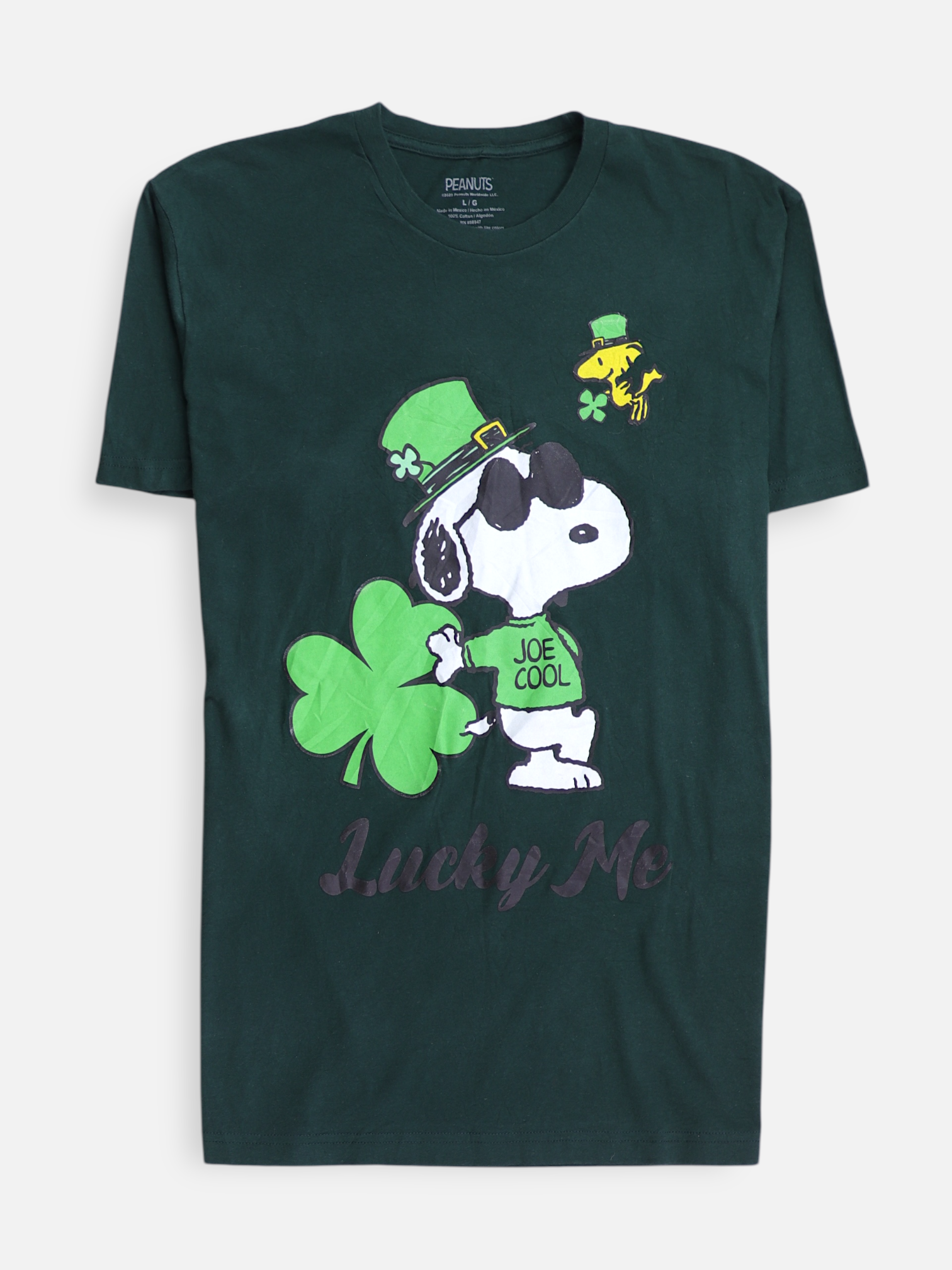 PEANUTS Camiseta Grafica - Hombre - Large