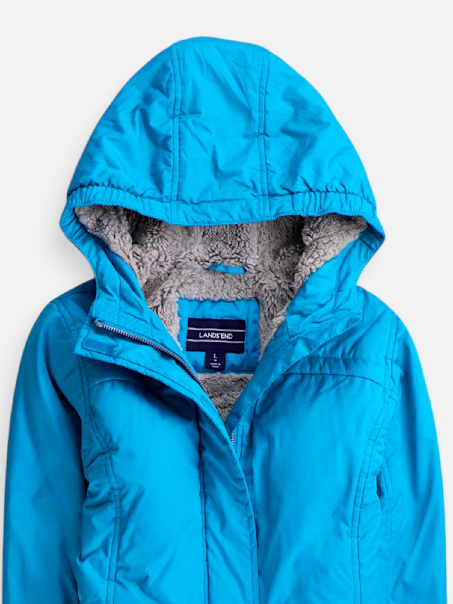 LANDS END Chaqueta Impermeable Basic - Niña - Large - 14-16Y (Años)