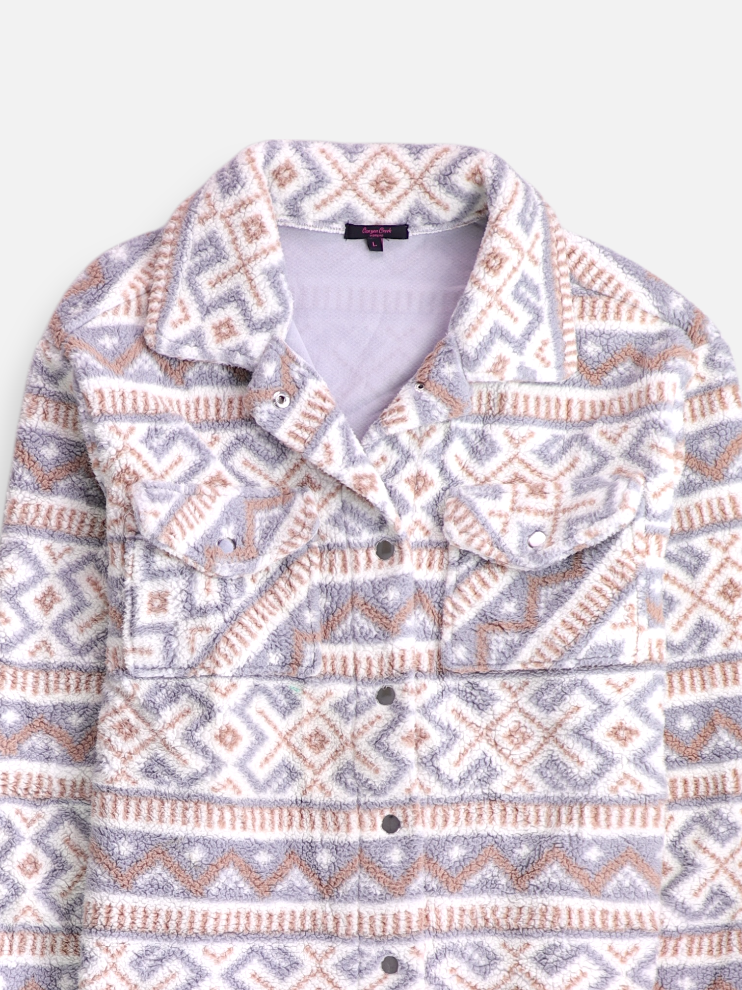 Chaqueta Sobrecamisa Teddy - Mujer - Large