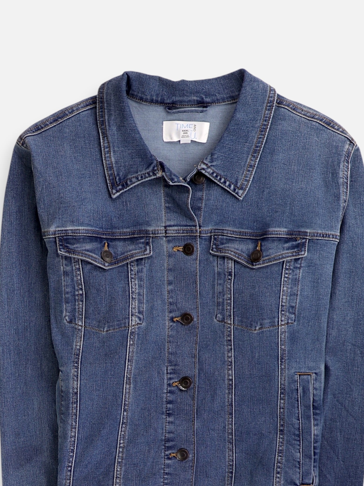 TIME THRU Chaqueta Denim Basic - Mujer - 3XL