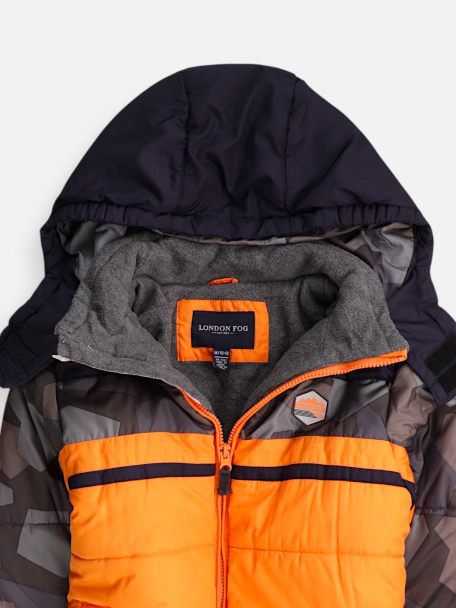 LONDON FOG Chaqueta Puffer Impermeable - Niño - Medium - 6-7Y (Años)