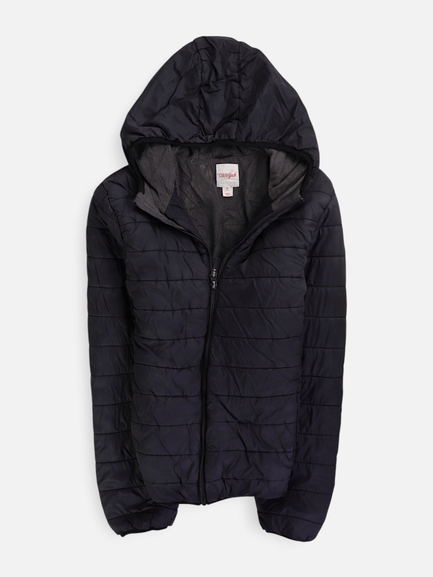 Cat & Jack Chaqueta Puffer Impermeable - Niño - XL - 12-13Y (Años)