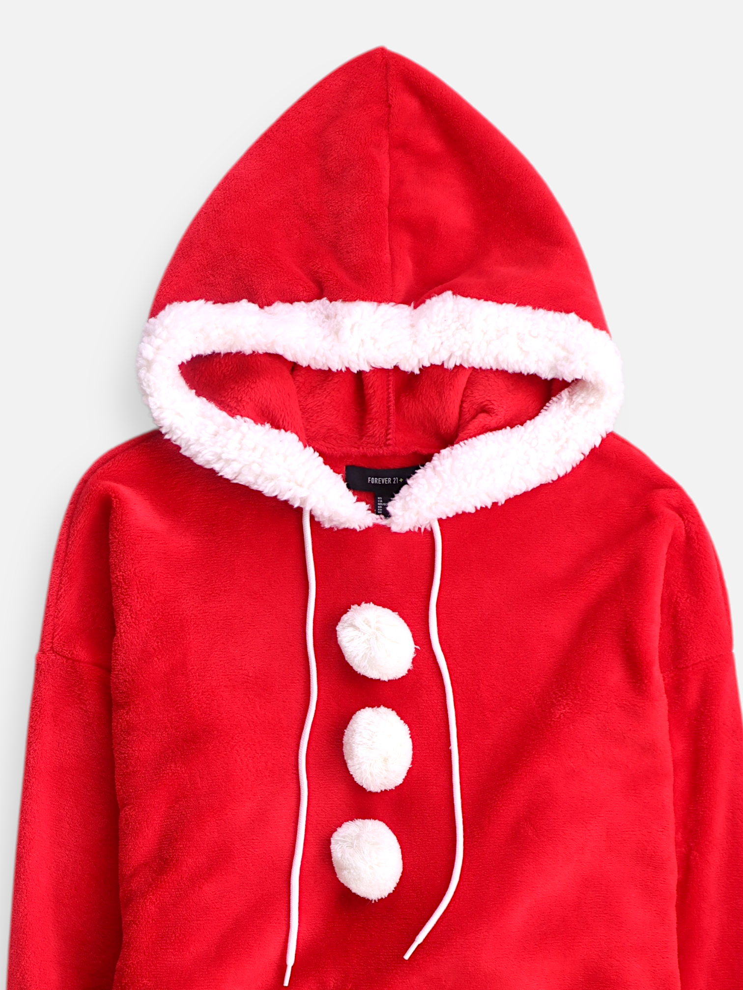 Forever 21 Sudadera Hoodie Navideño - Mujer - XL