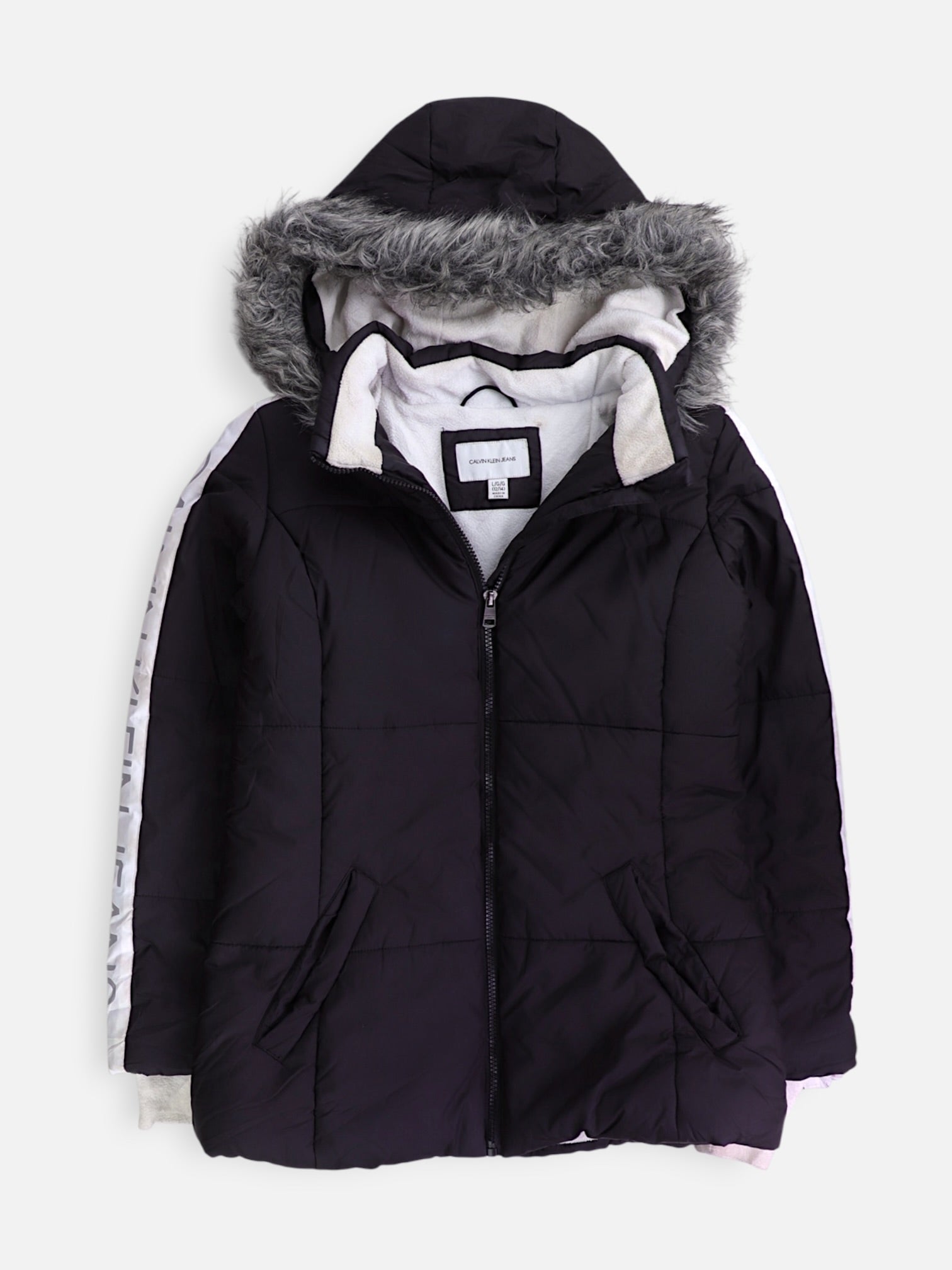 Calvin Klein Chaqueta Puffer Impermeable - Niño - Large - 12-14Y (Años)