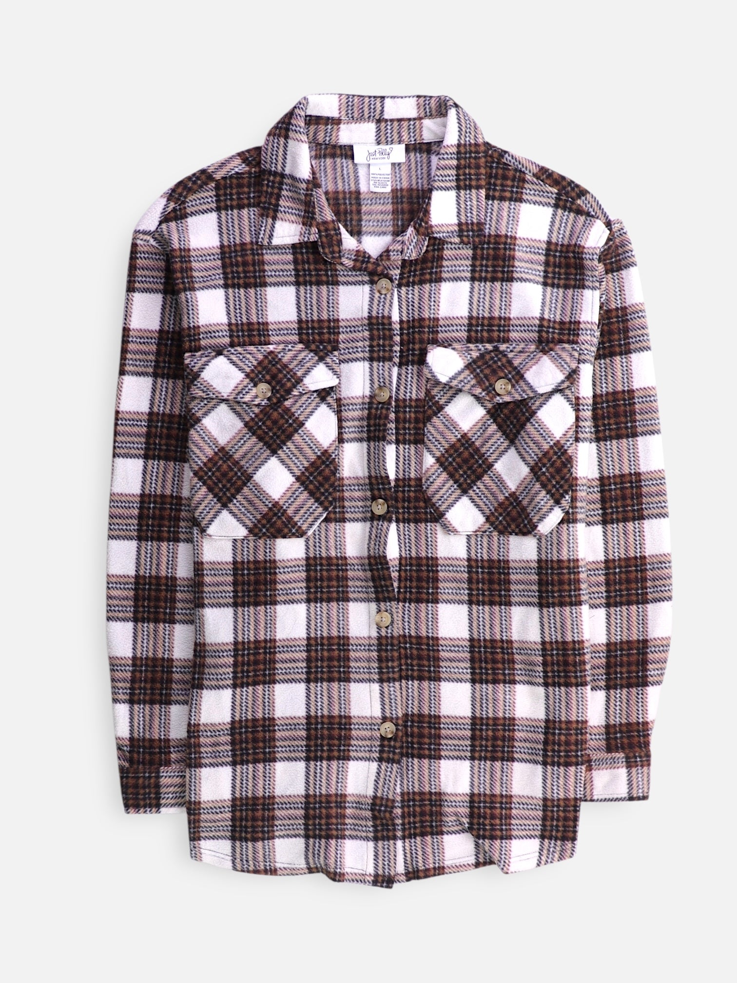 Chaqueta Sobrecamisa Color Block - Mujer - Large