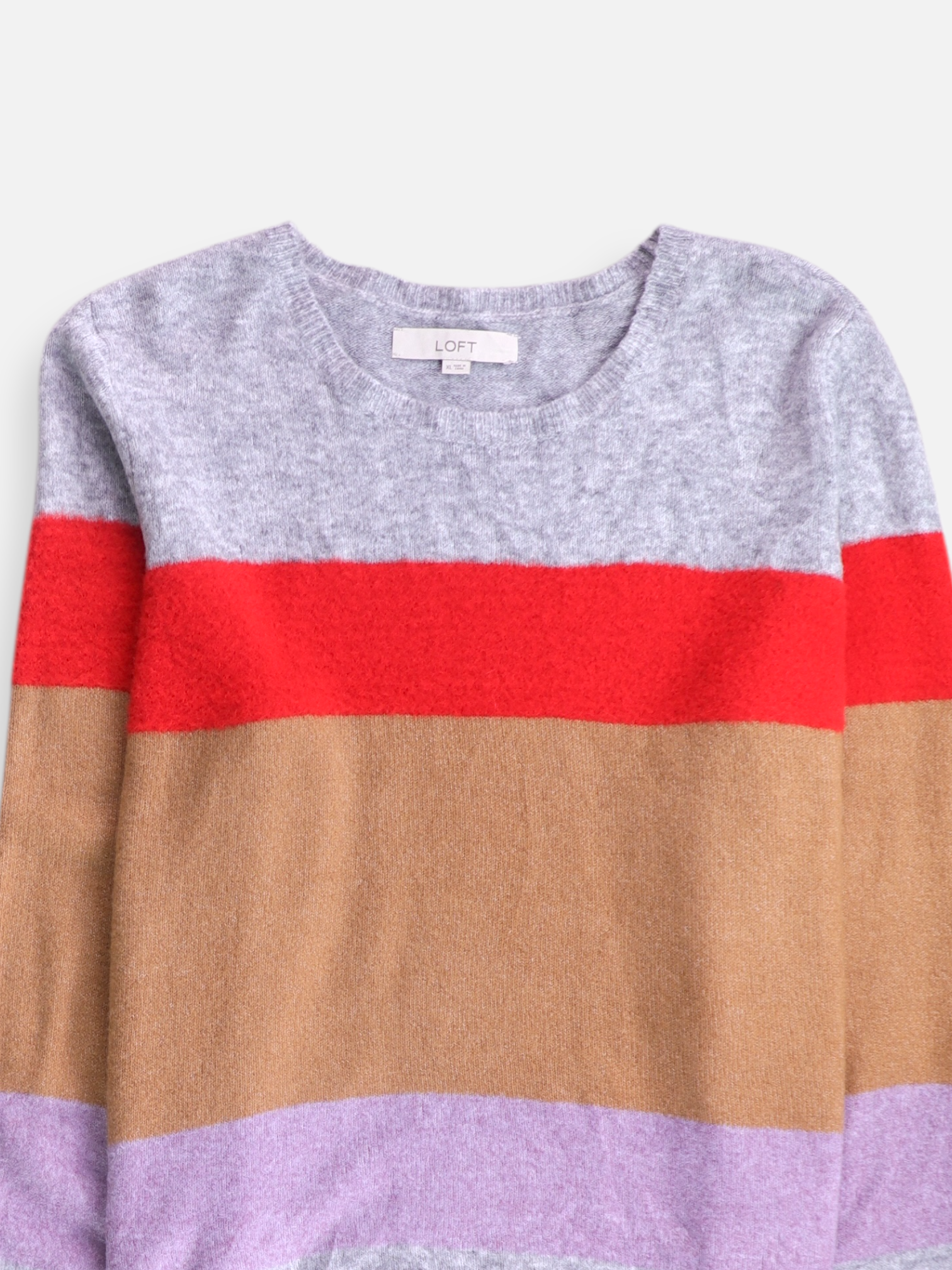 LOFT Sueter Knit Color Block - Mujer - XL