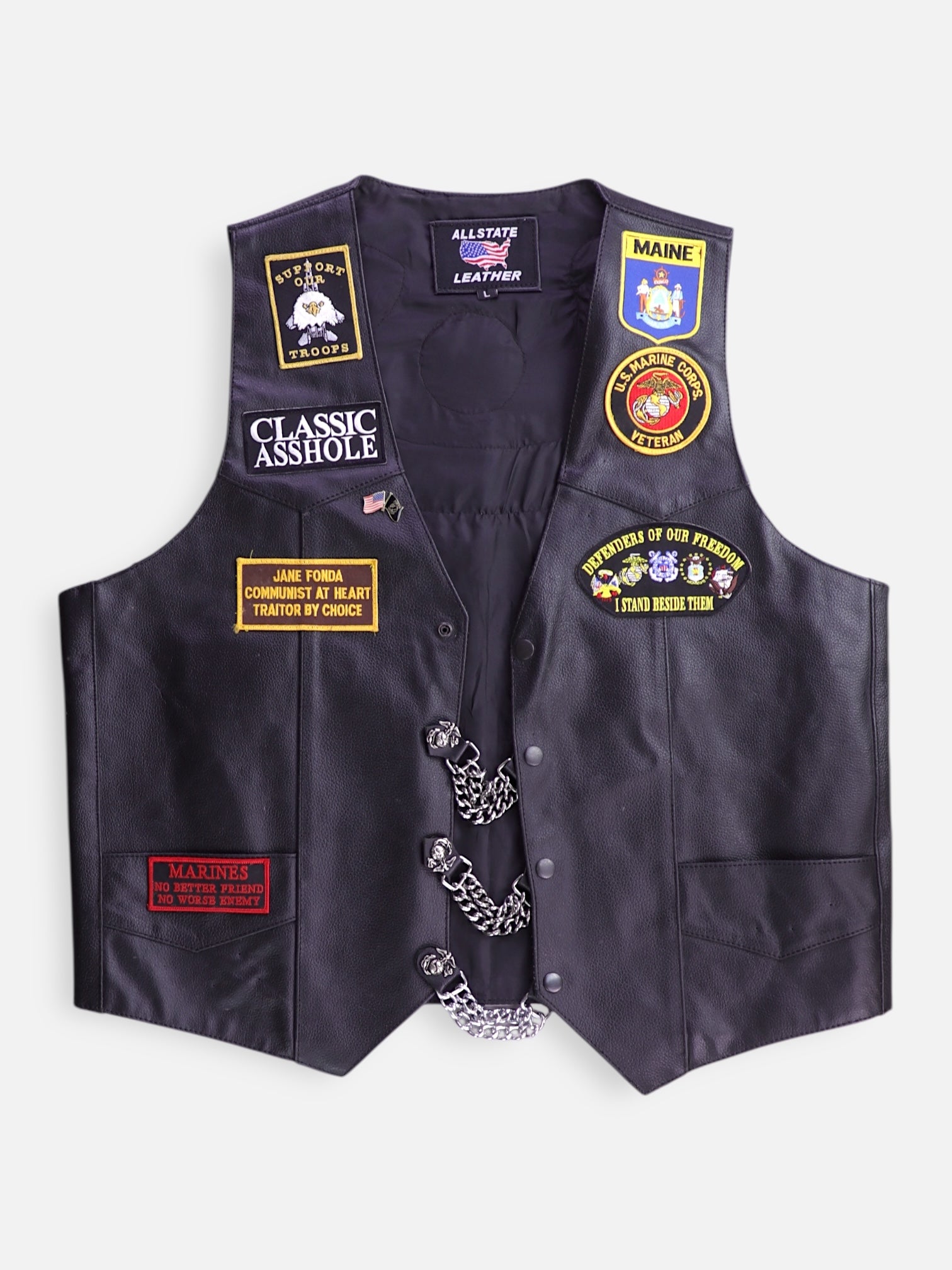 Chaleco Cuero - Hombre - Large