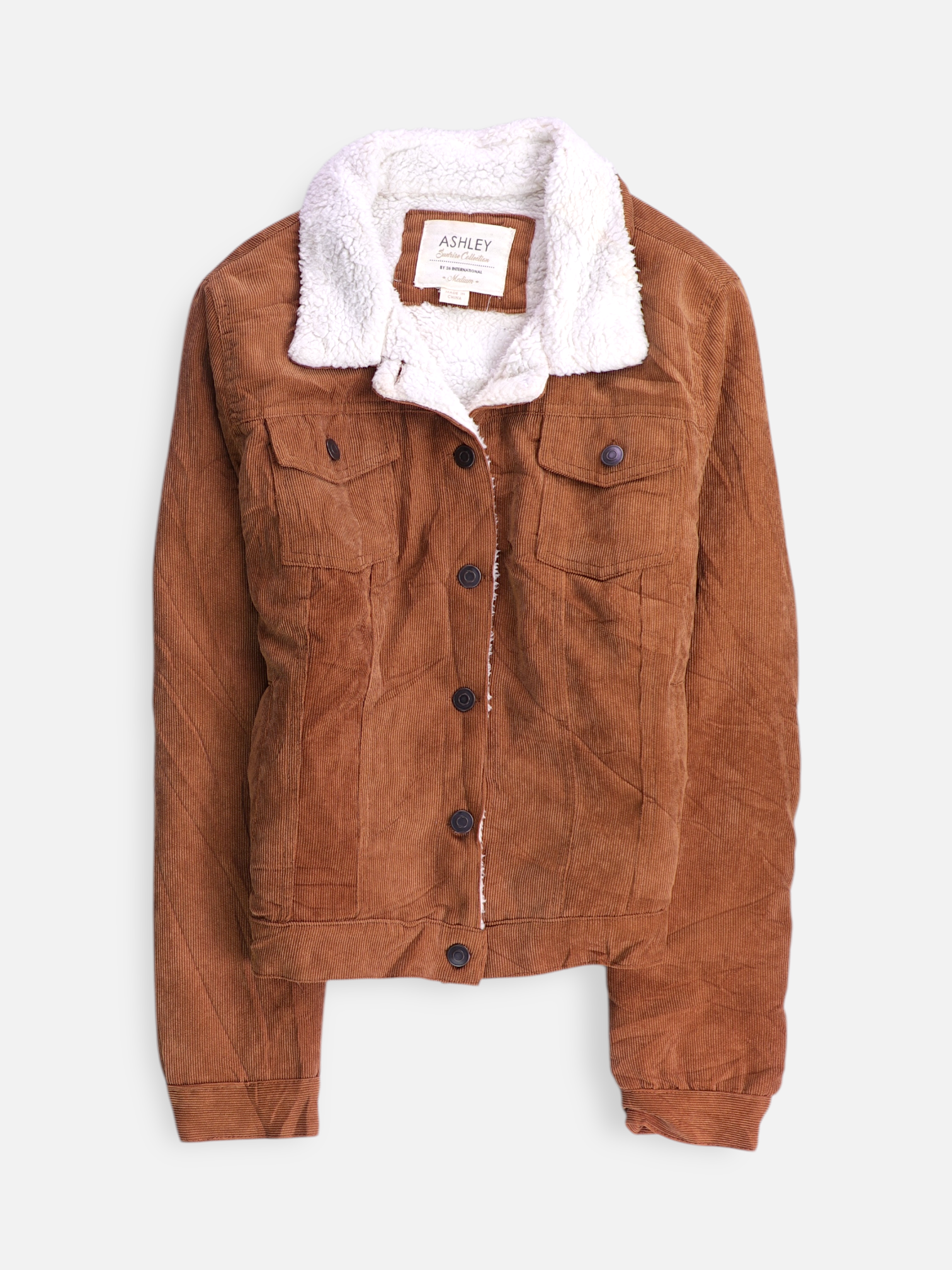 Chaqueta Sherpa Trucker Corduroy - Mujer - Medium