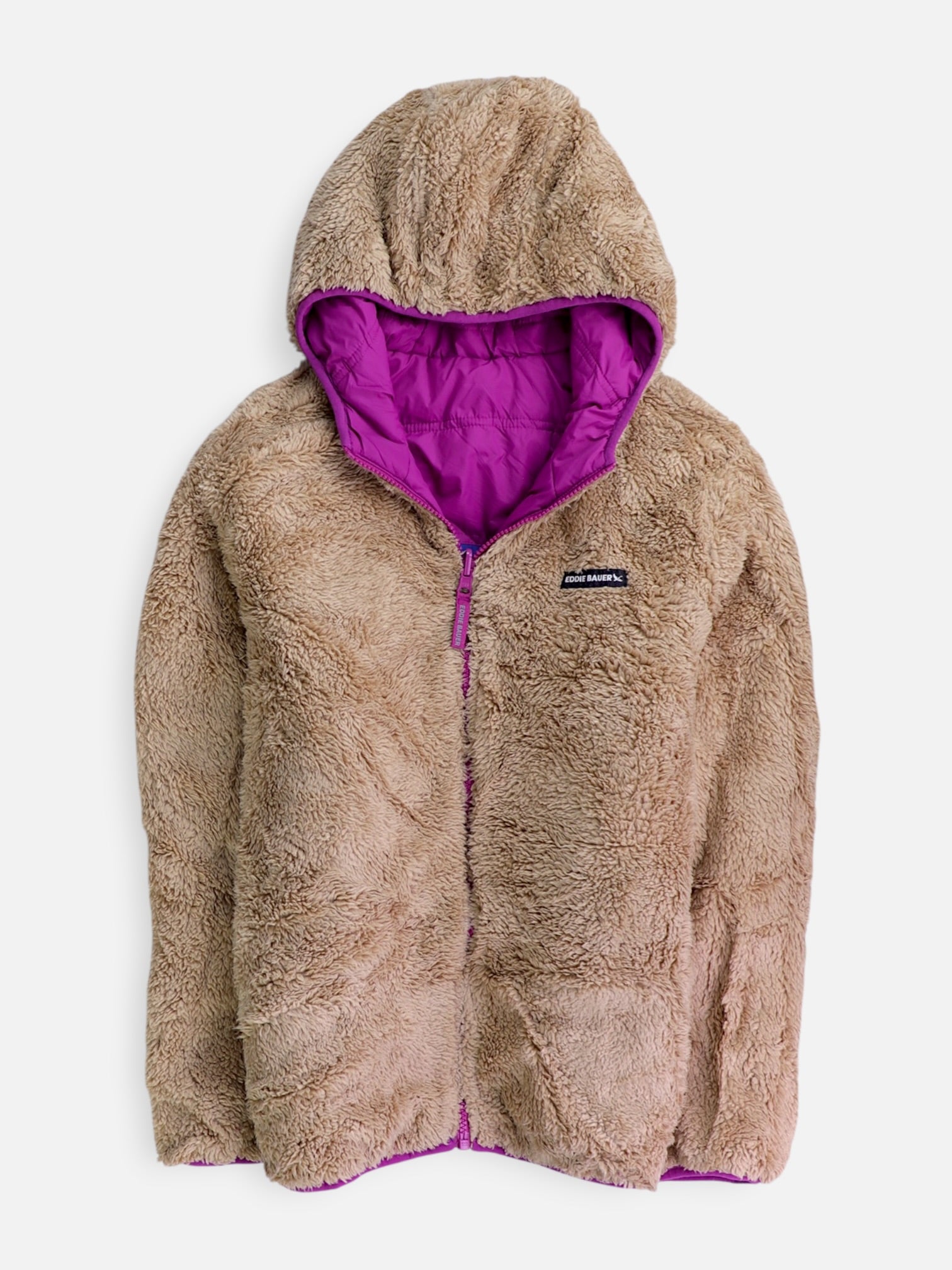 LANDS END Chaqueta Puffer Teddy - Niña - Large - 14-16Y (Años)